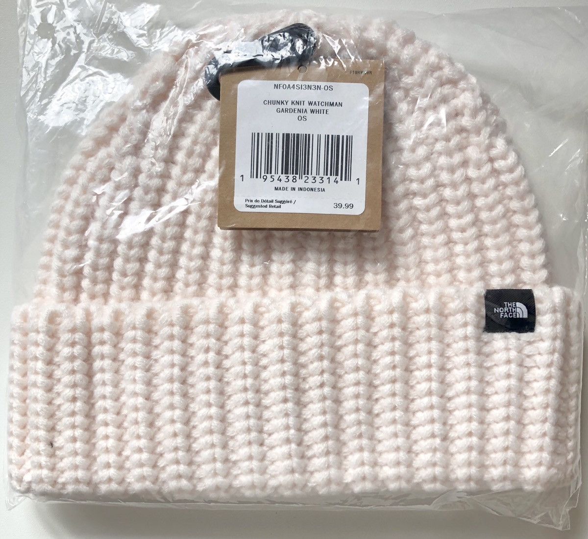 The North Face The North Face Chunky Knit watchmen Beanie GARDIENA WHITE Size ONE SIZE - 1 Thumbnail