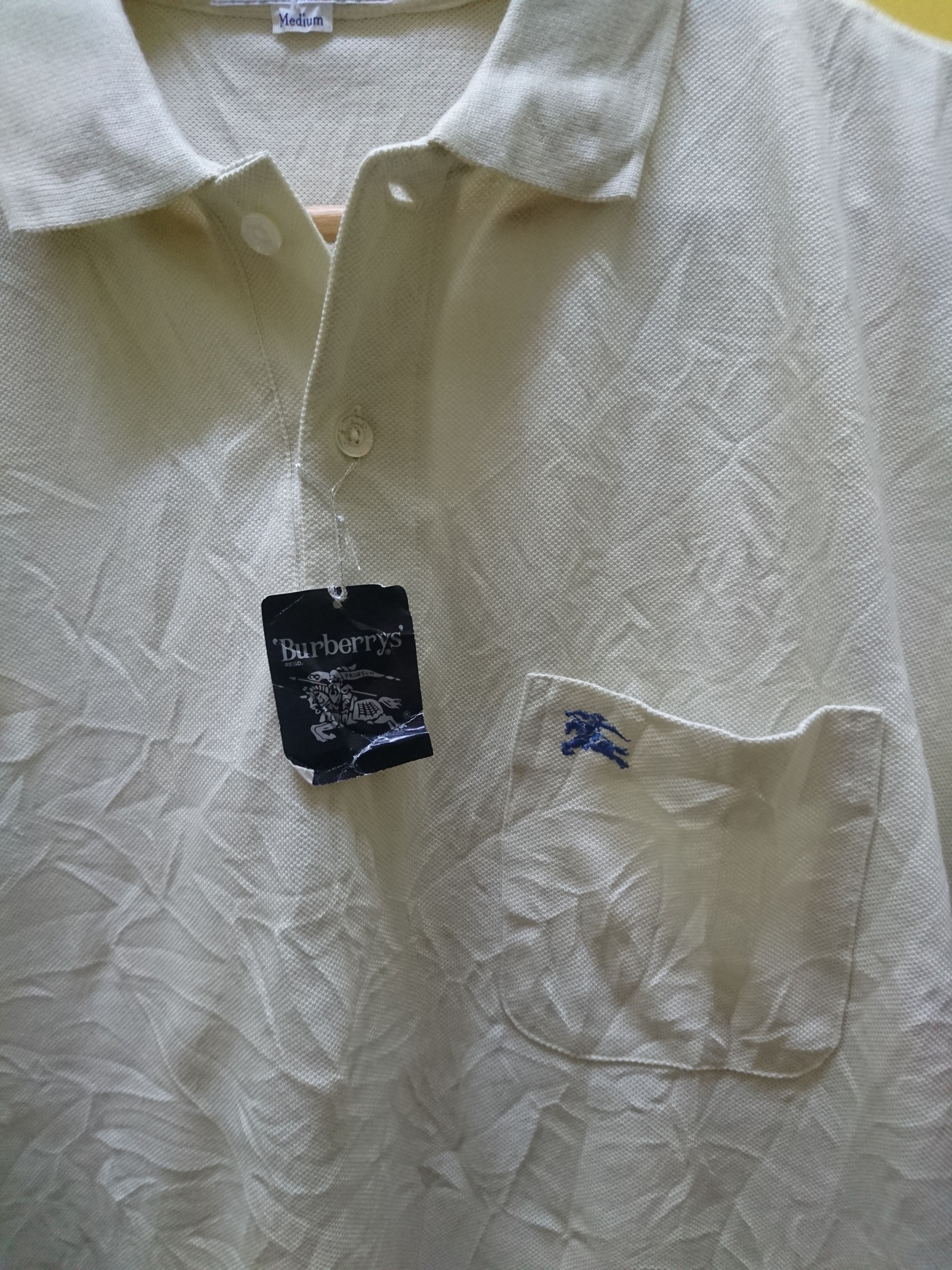 Burberry Vintage Burberry's NOS Polos Shirt Size US M / EU 48-50 / 2 - 2 Thumbnail