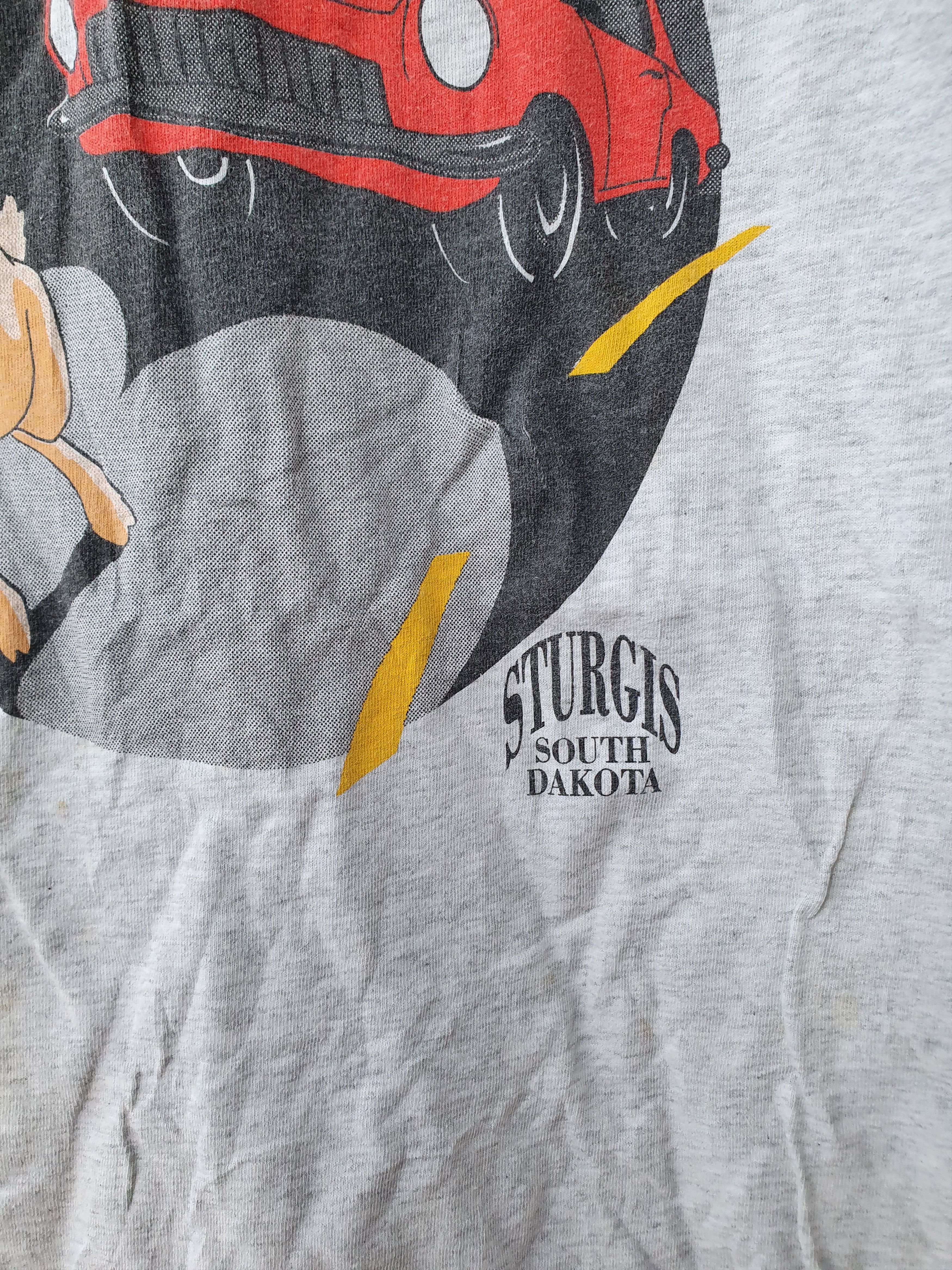 Fruit Of The Loom × Vintage Road Kill Cafe Sturgis South Dakota Vtg tee,sz XL Size US XL / EU 56 / 4 - 6 Thumbnail
