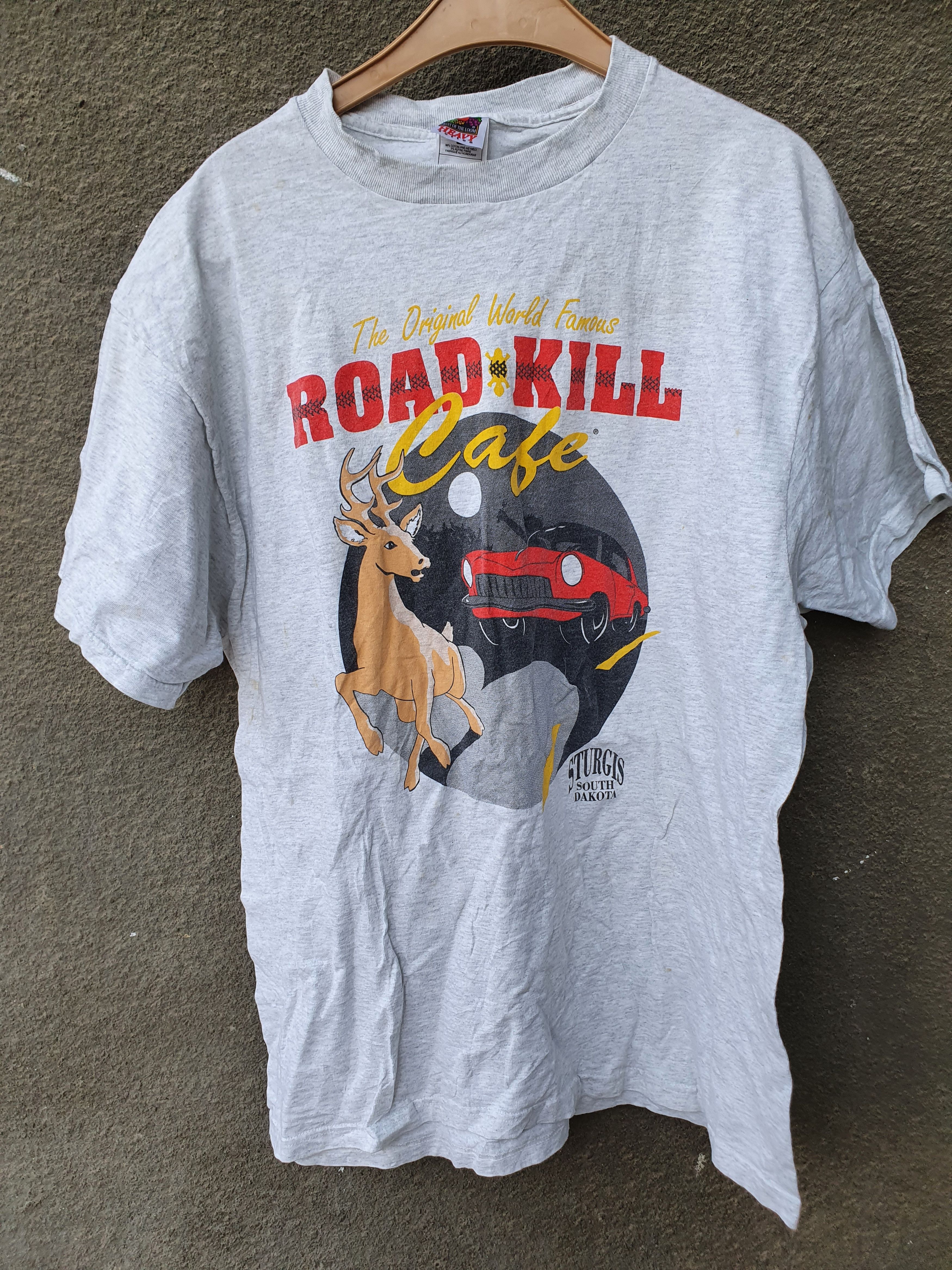 Fruit Of The Loom × Vintage Road Kill Cafe Sturgis South Dakota Vtg tee,sz XL Size US XL / EU 56 / 4 - 2 Thumbnail