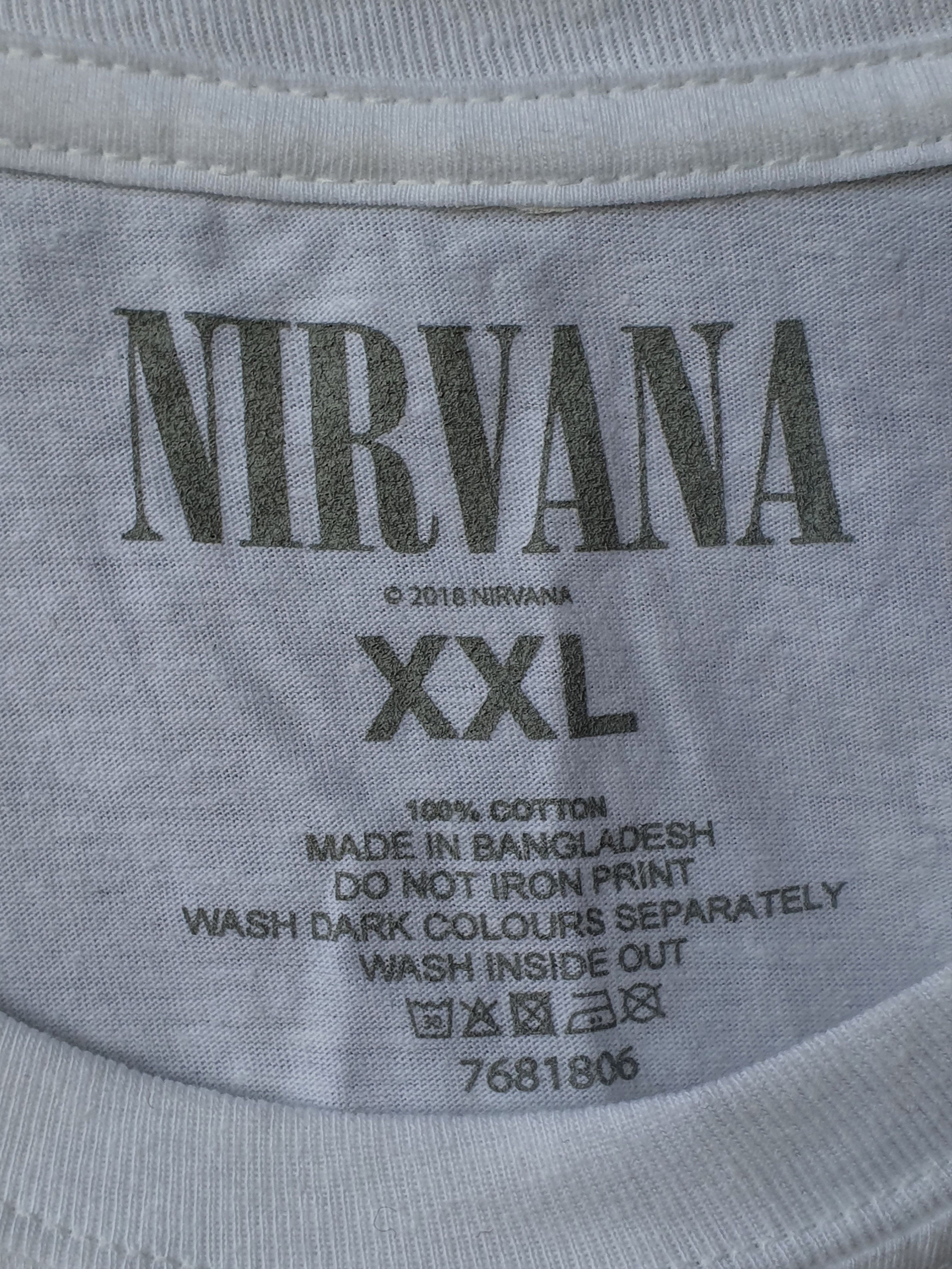 Band Tees × Nirvana Nirvana 2016 white Smiley Face Logo tee,sz XXL Size US XXL / EU 58 / 5 - 5 Thumbnail
