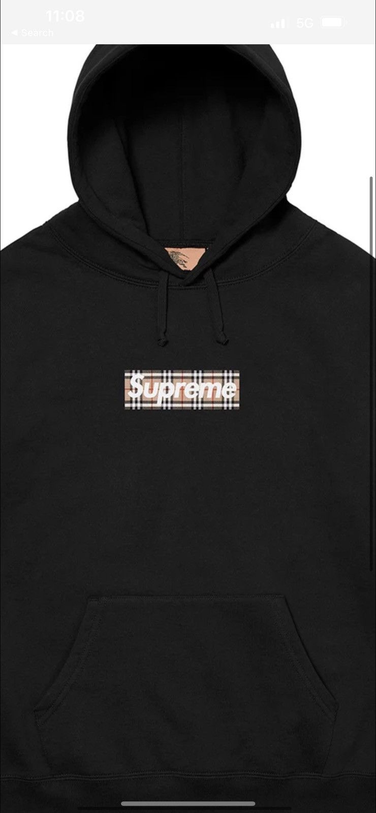 Supreme Supreme Burberry Box Logo Hooded Sweatshirt | Grailed