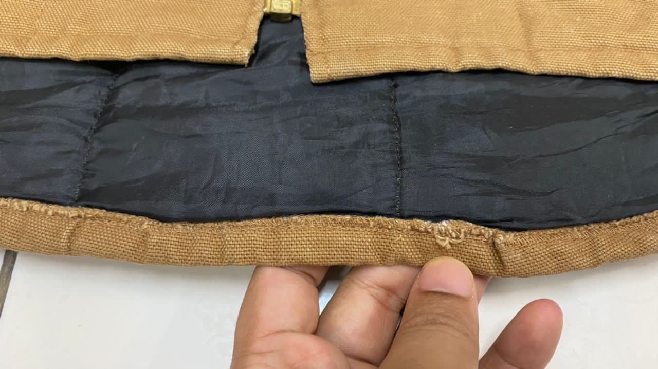 Japanese Brand × Vintage Vintage Japanese Brand Duck Canvas Quilt Lined Vest Size US L / EU 52-54 / 3 - 5 Thumbnail
