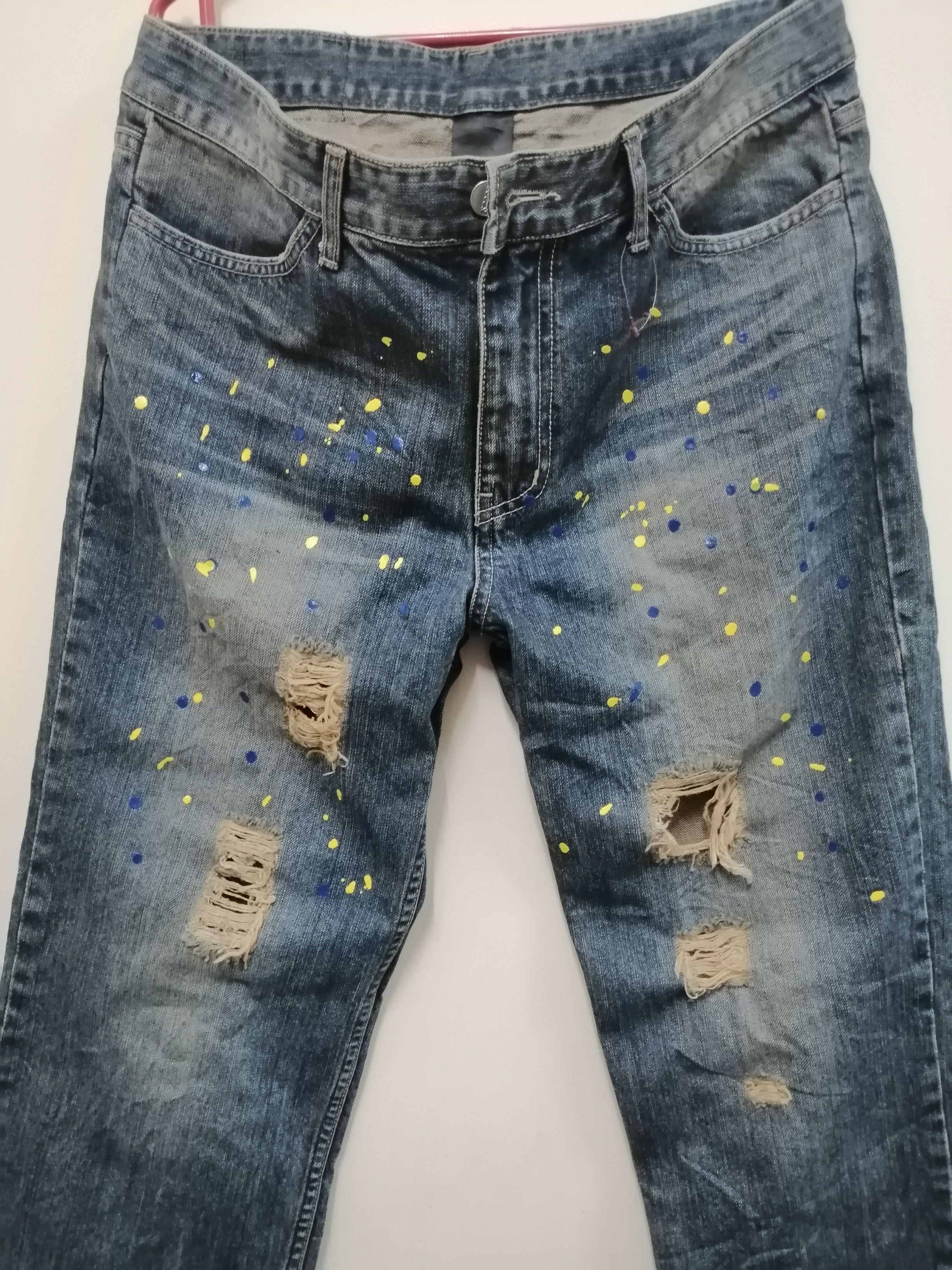 Japanese Brand ROPESAMBAS distressed denim jeans Size US 34 / EU 50 - 10 Thumbnail
