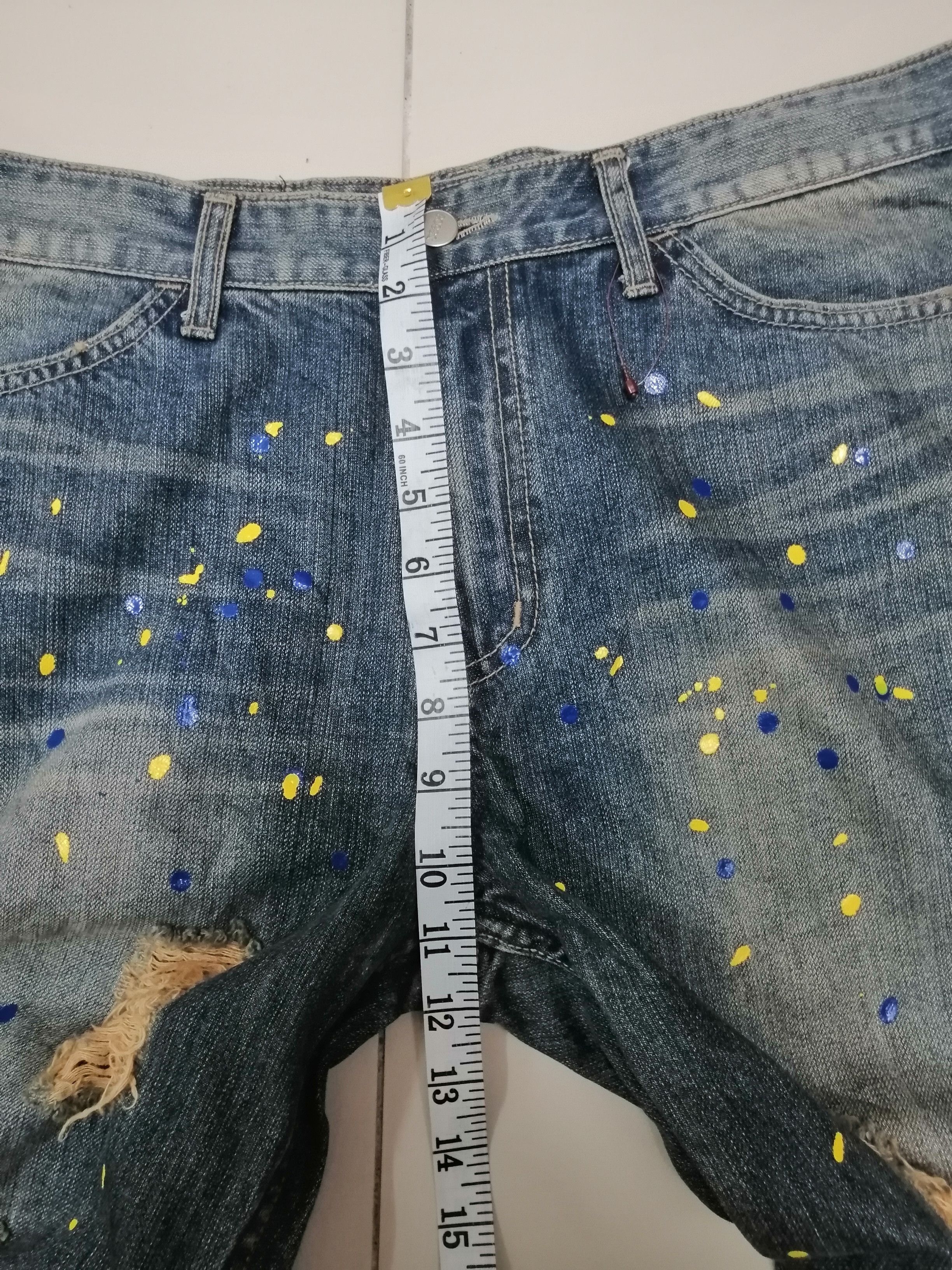 Japanese Brand ROPESAMBAS distressed denim jeans Size US 34 / EU 50 - 22 Thumbnail