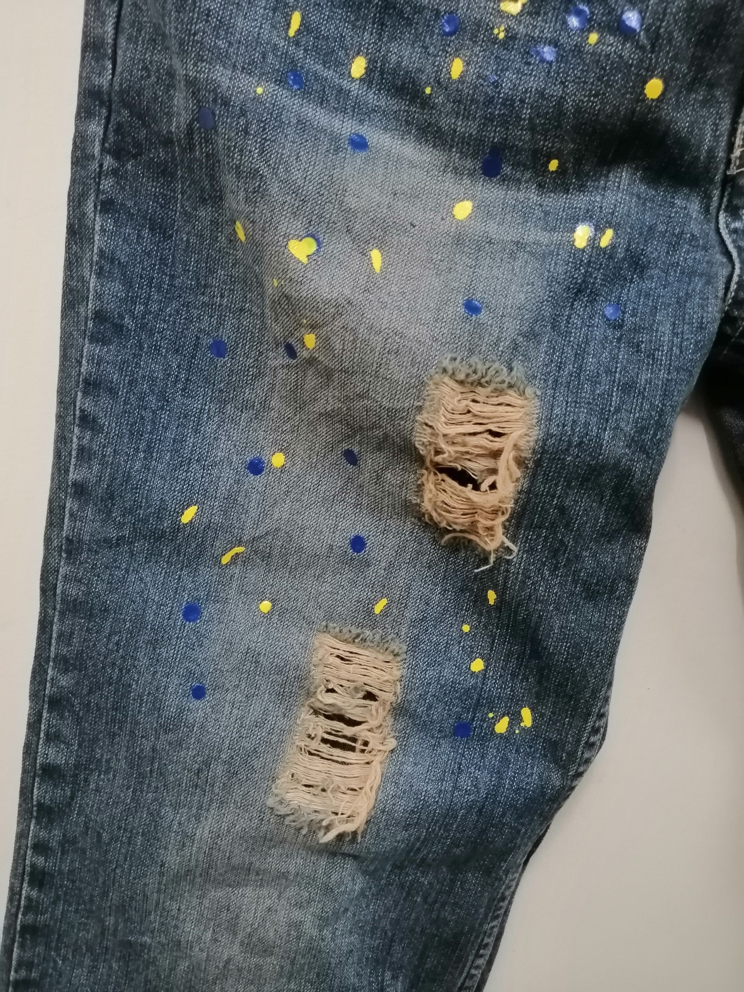 Japanese Brand ROPESAMBAS distressed denim jeans Size US 34 / EU 50 - 8 Thumbnail