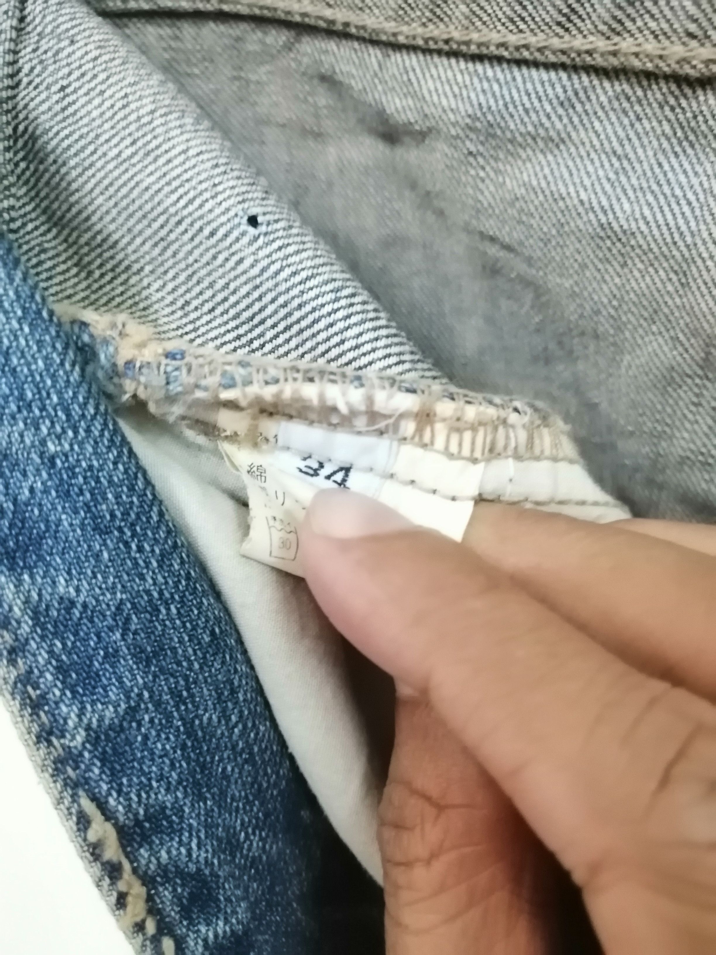 Japanese Brand ROPESAMBAS distressed denim jeans Size US 34 / EU 50 - 12 Thumbnail