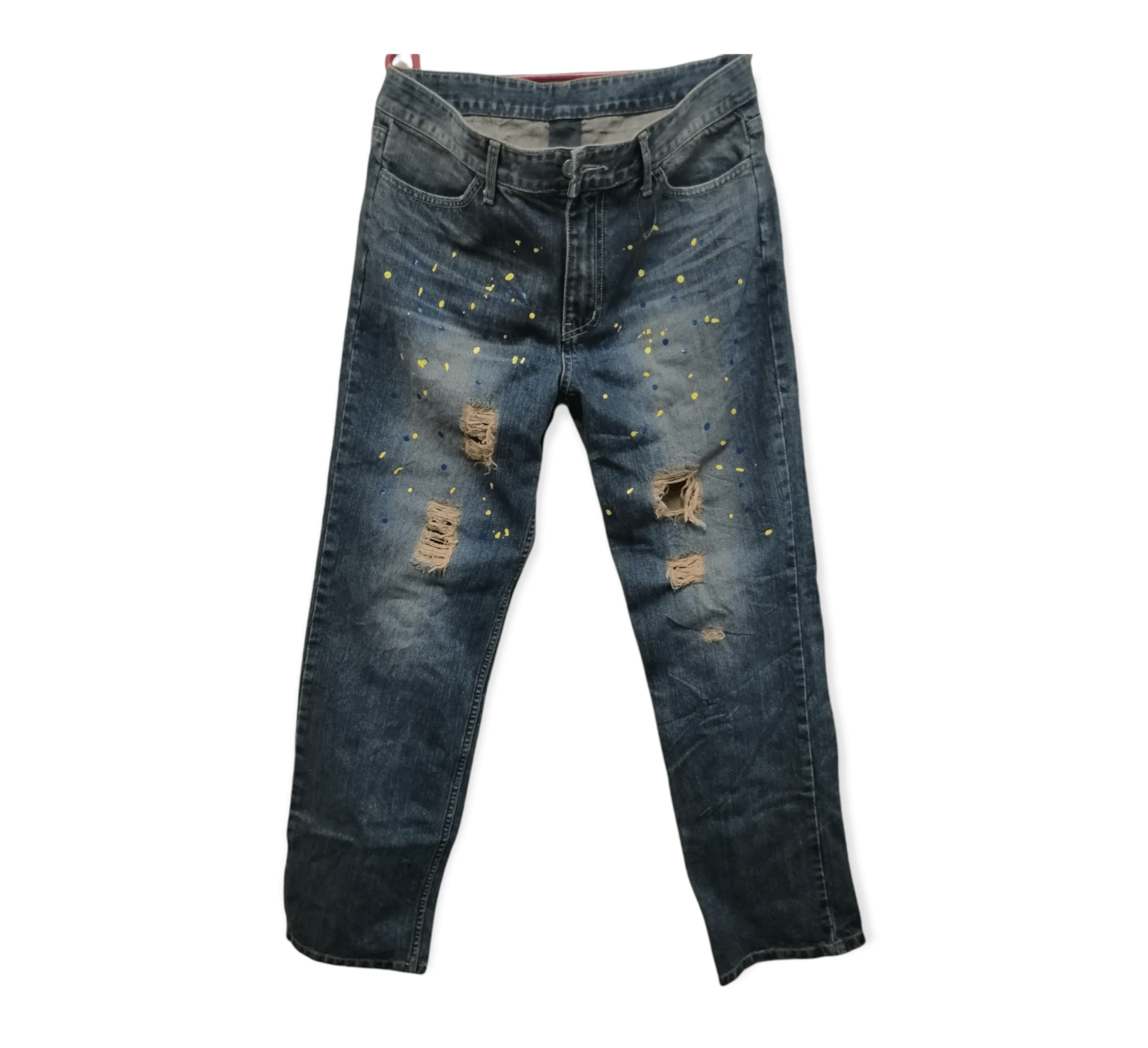 Japanese Brand ROPESAMBAS distressed denim jeans Size US 34 / EU 50 - 1 Thumbnail