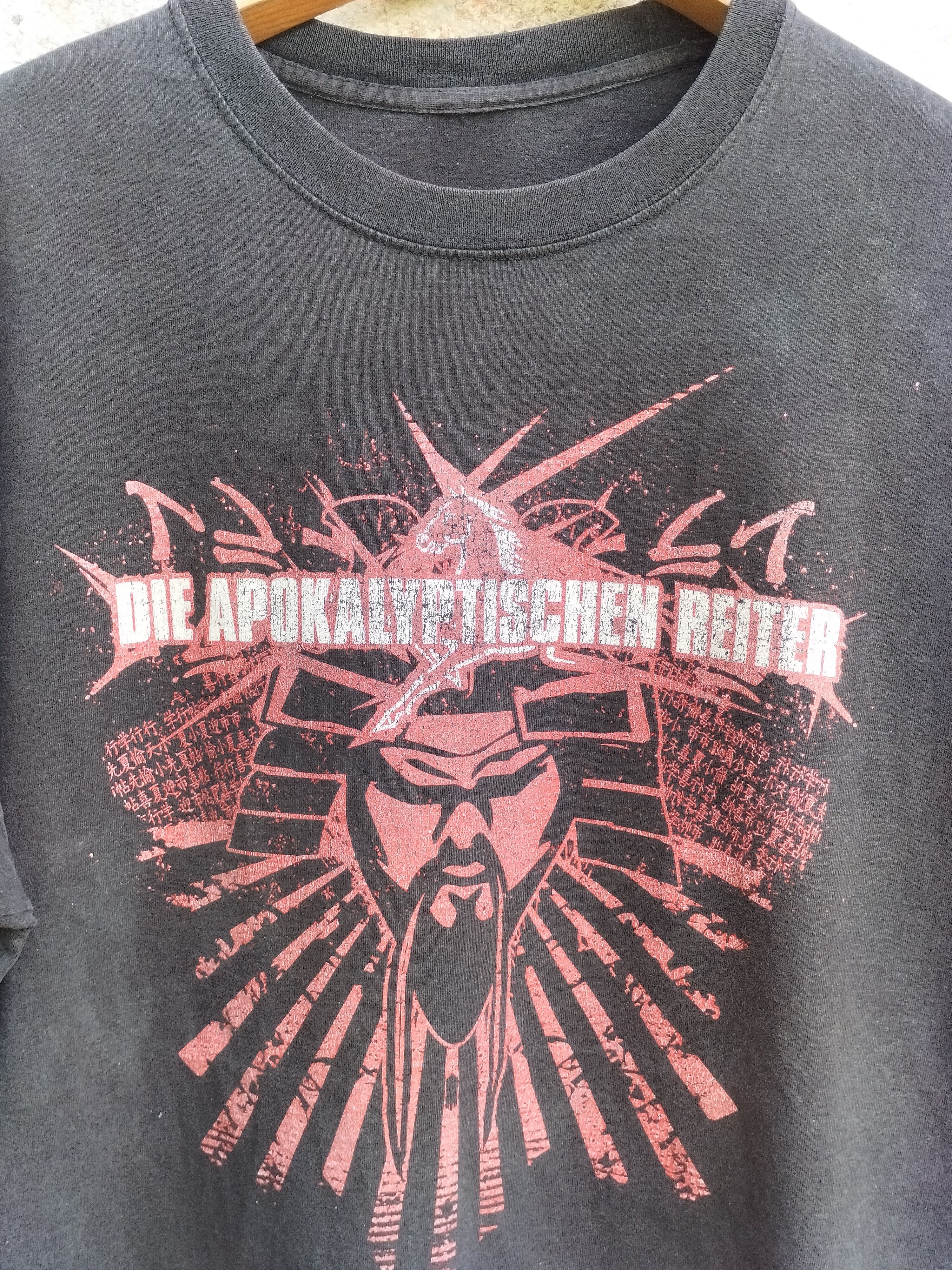 Band Tees Vintage Die Apokalyptischen Reiter Samurai distressed Size US XL / EU 56 / 4 - 3 Thumbnail