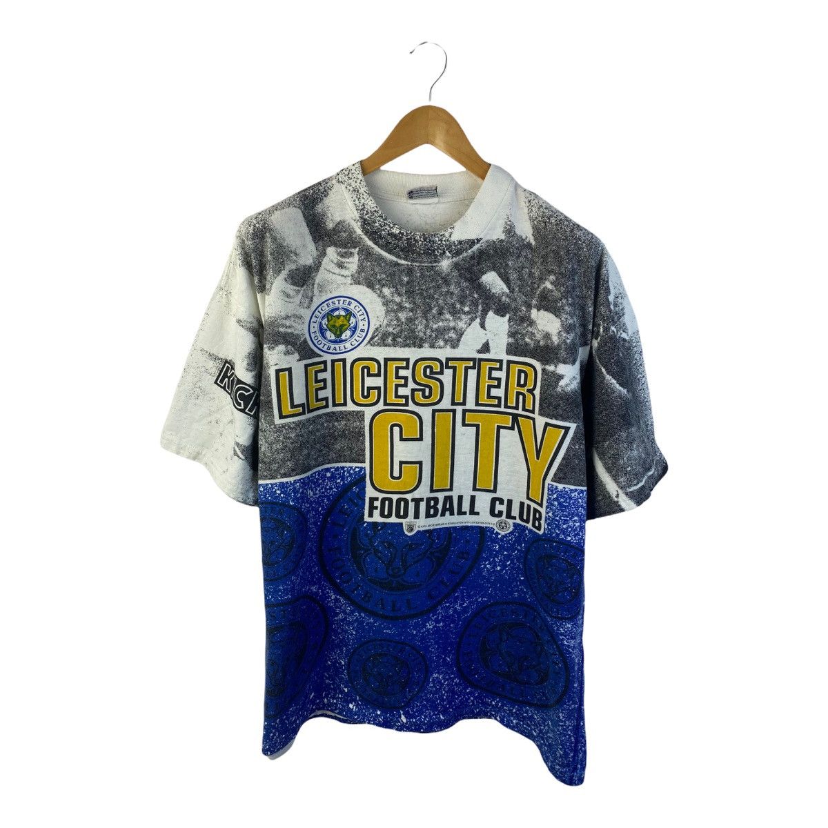 Vintage T Shirt Leicester City Football Club Kick Sportswear