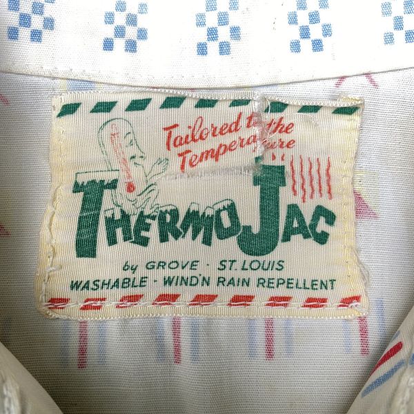 Vintage Vtg 50s-60s Thermo Jac By Grove ST Louis Gabardine Jacket