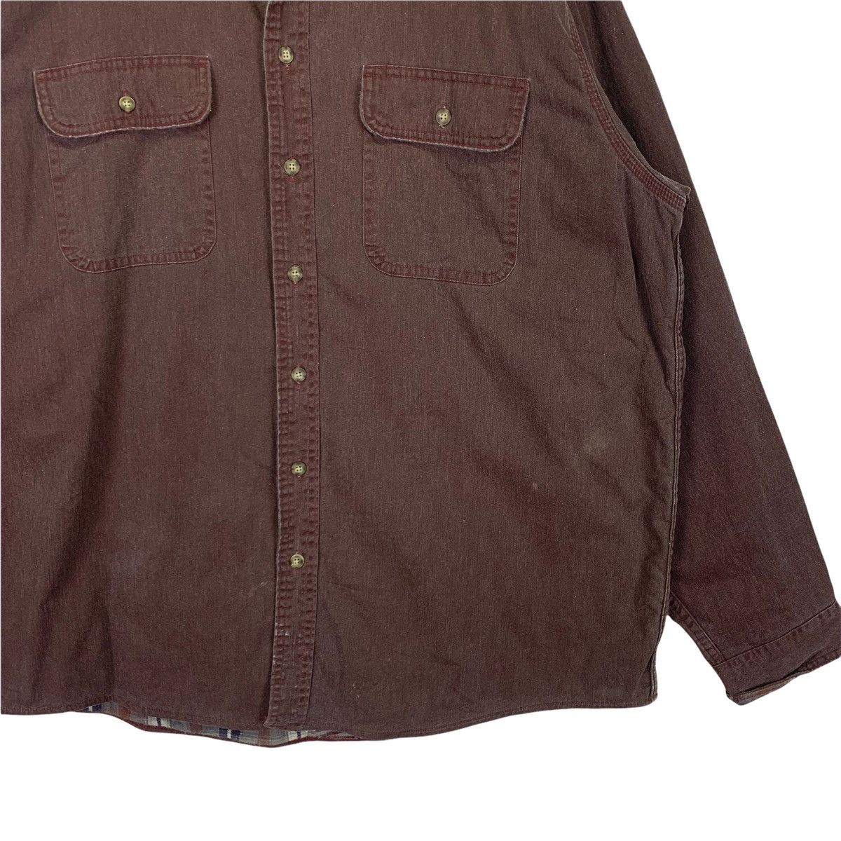 Flannel L.L Bean Flannel Button Up Shirt Size US XL / EU 56 / 4 - 3 Thumbnail
