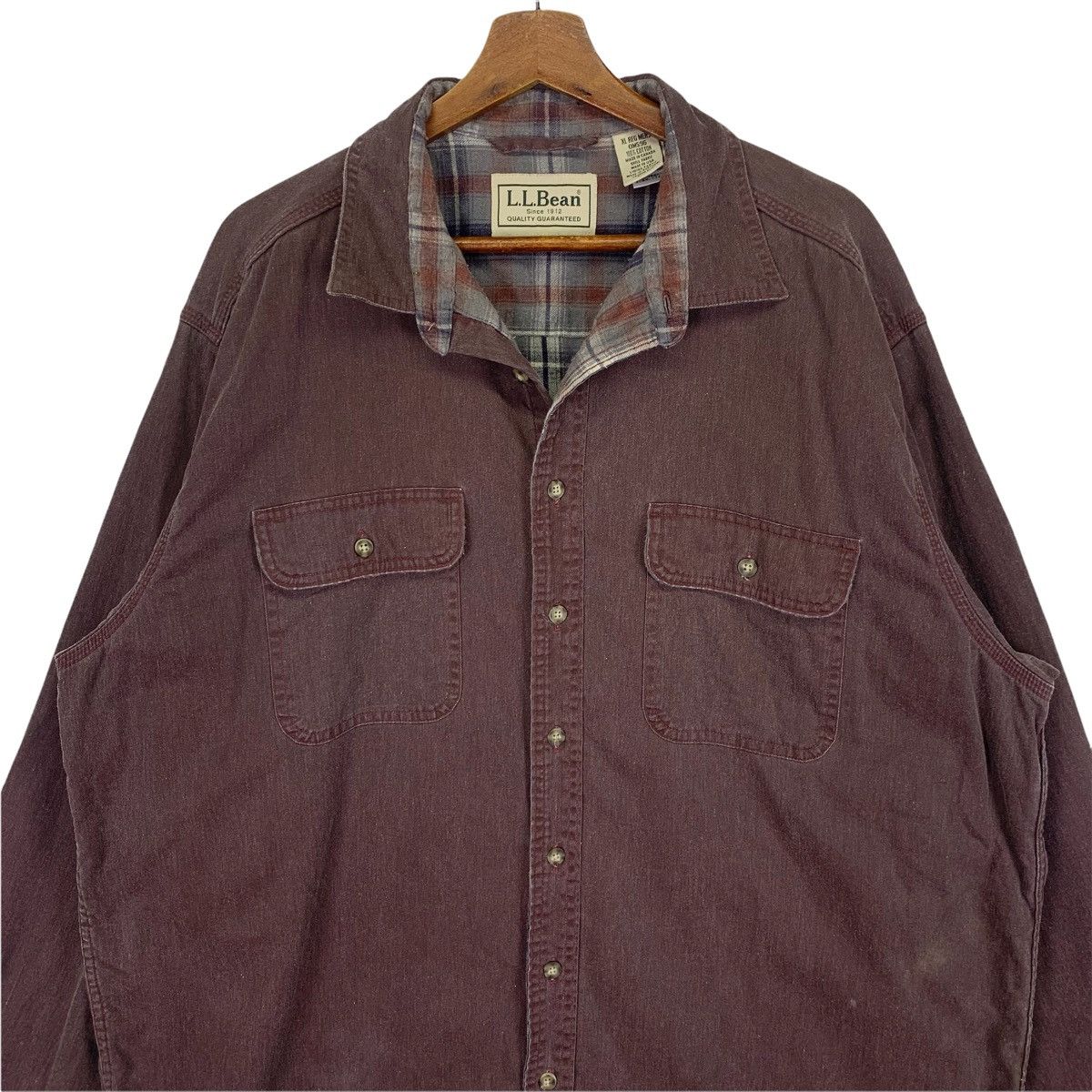 Flannel L.L Bean Flannel Button Up Shirt Size US XL / EU 56 / 4 - 2 Thumbnail