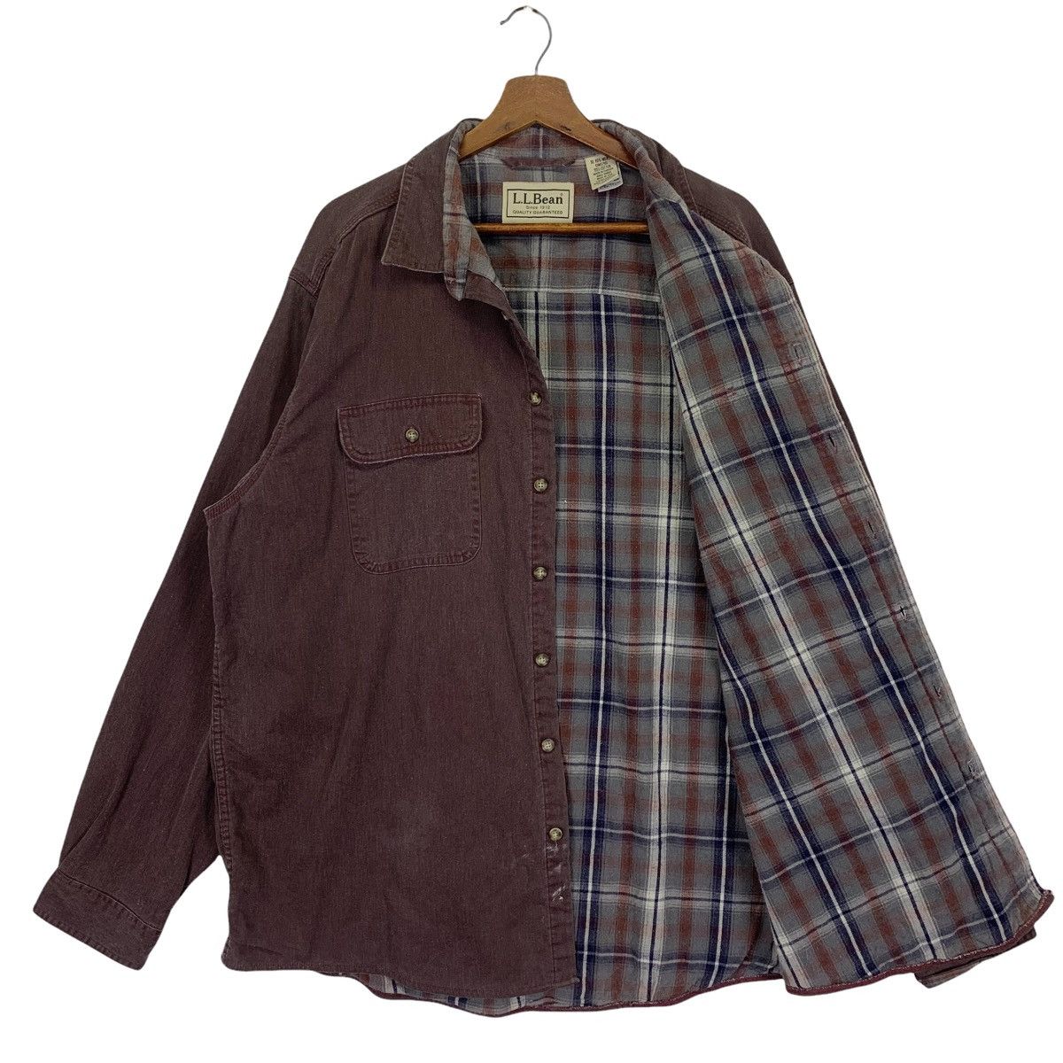 Flannel L.L Bean Flannel Button Up Shirt Size US XL / EU 56 / 4 - 4 Thumbnail