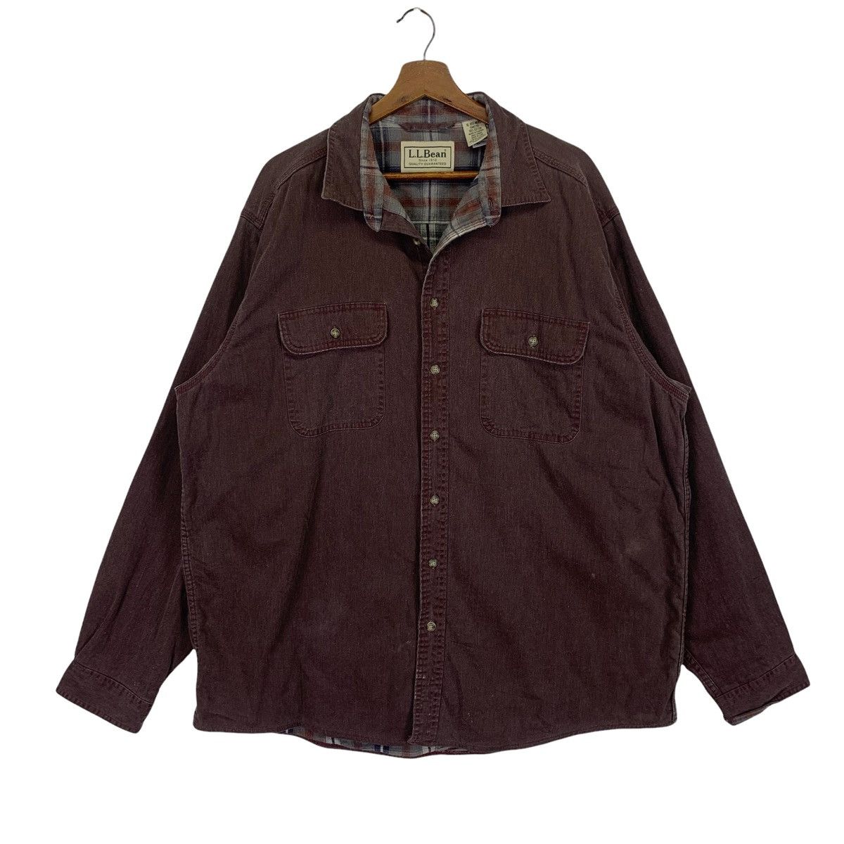 Flannel L.L Bean Flannel Button Up Shirt Size US XL / EU 56 / 4 - 1 Thumbnail