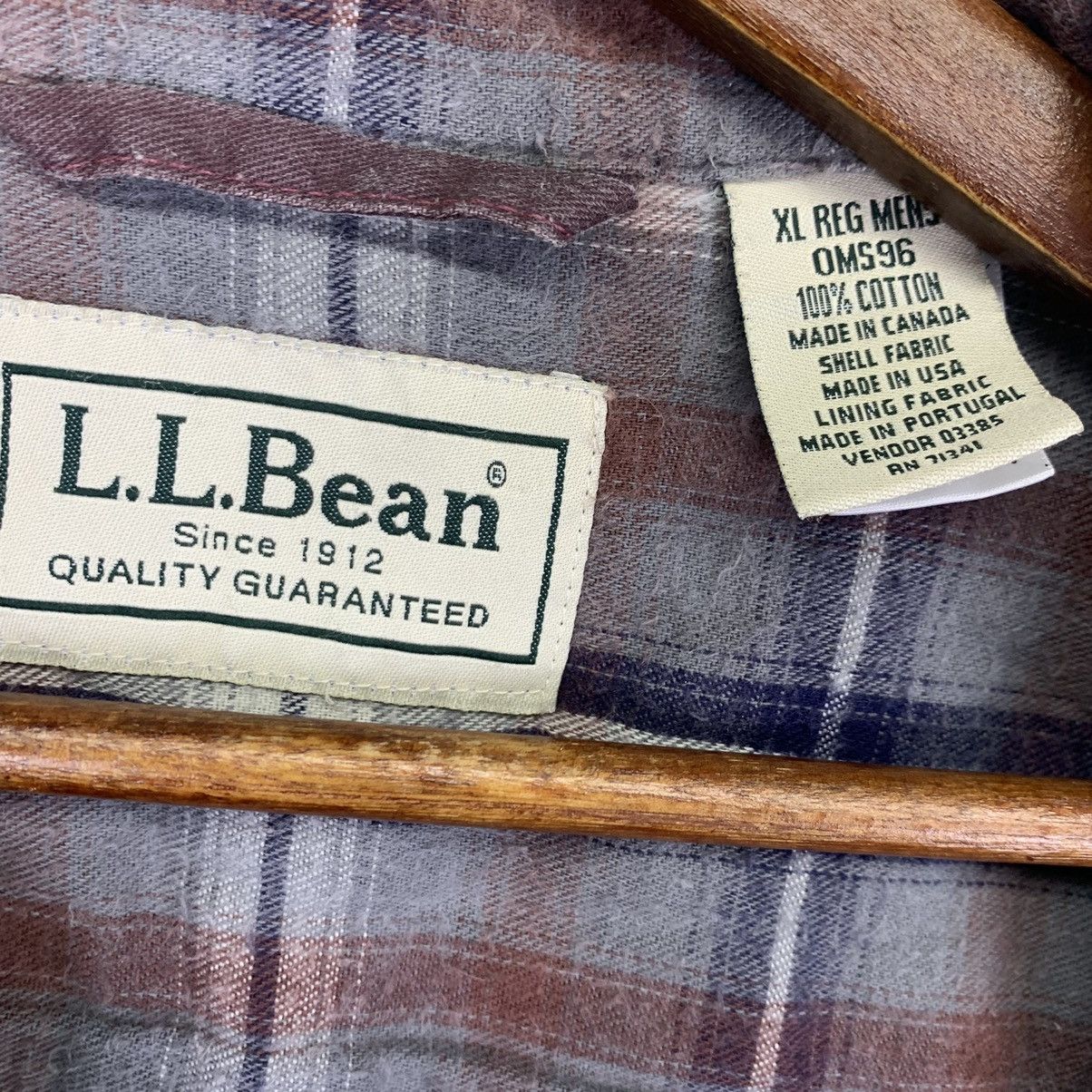 Flannel L.L Bean Flannel Button Up Shirt Size US XL / EU 56 / 4 - 7 Thumbnail