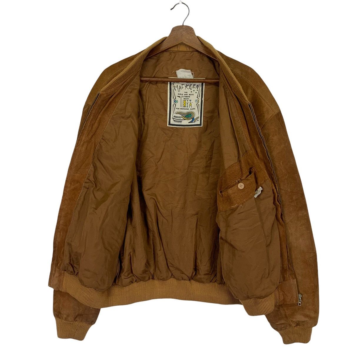 Genuine Leather Vintage Mackeen Leather Made In France Bomber Jacket Size US L / EU 52-54 / 3 - 6 Thumbnail