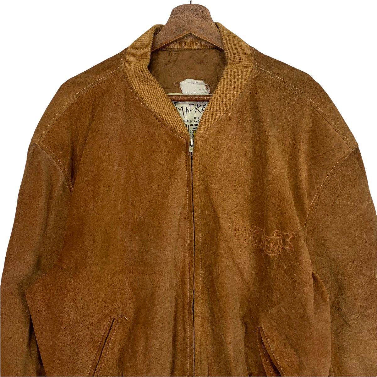 Genuine Leather Vintage Mackeen Leather Made In France Bomber Jacket Size US L / EU 52-54 / 3 - 3 Thumbnail