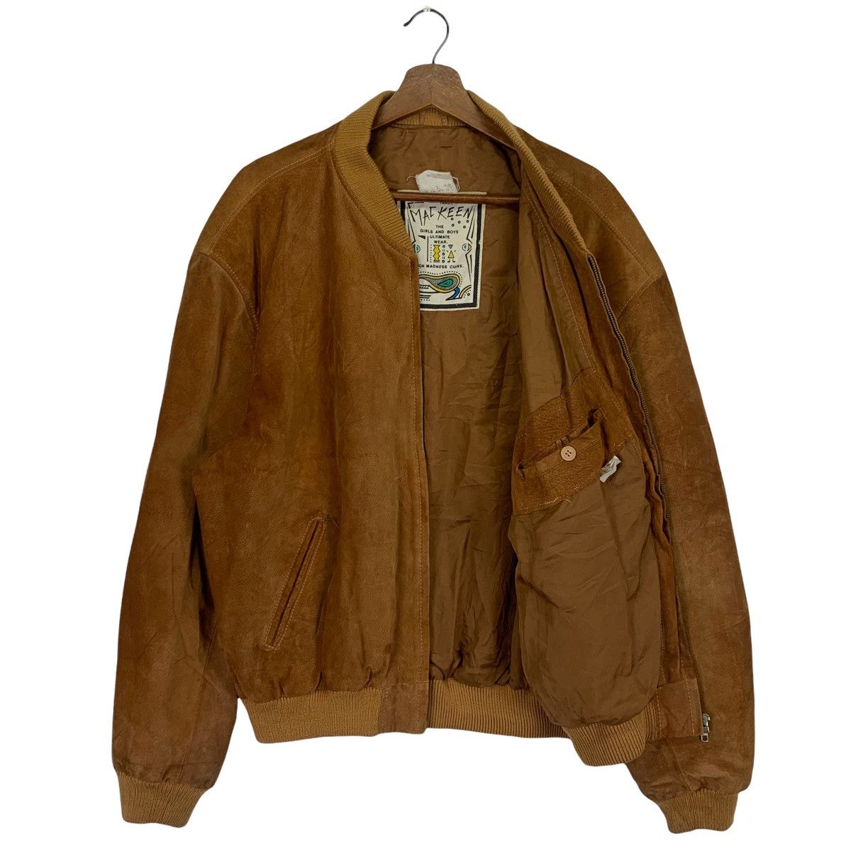 Genuine Leather Vintage Mackeen Leather Made In France Bomber Jacket Size US L / EU 52-54 / 3 - 5 Thumbnail