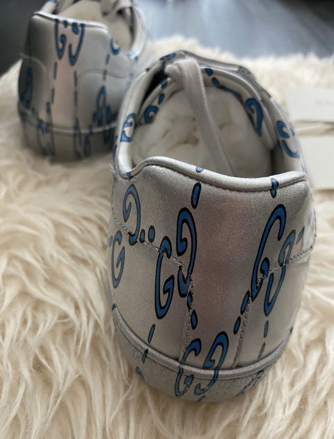 Gucci Limited Edition Brand New Runway ACE GG Logo Leather Sneaker Size US 8 / EU 41 - 11 Thumbnail