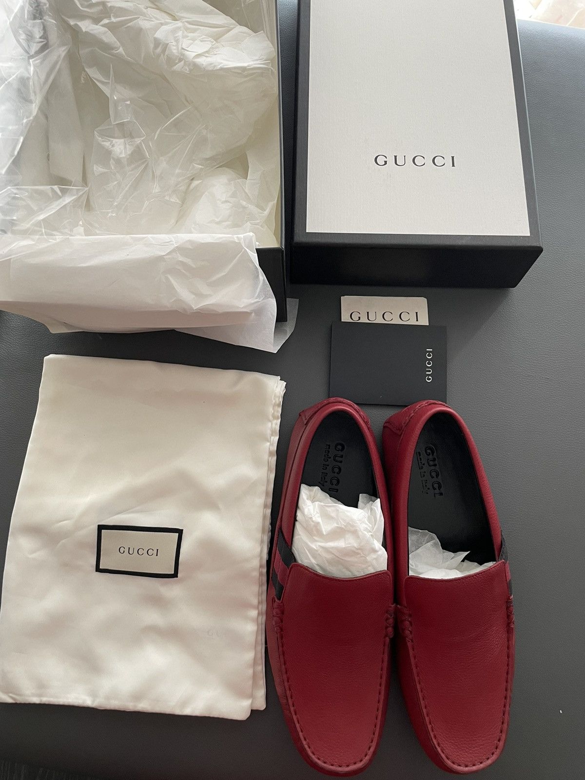 Gucci Gucci Leather Driver Loafer Super Runway Brand New Pair Size US 7.5 / EU 40-41 - 1 Thumbnail