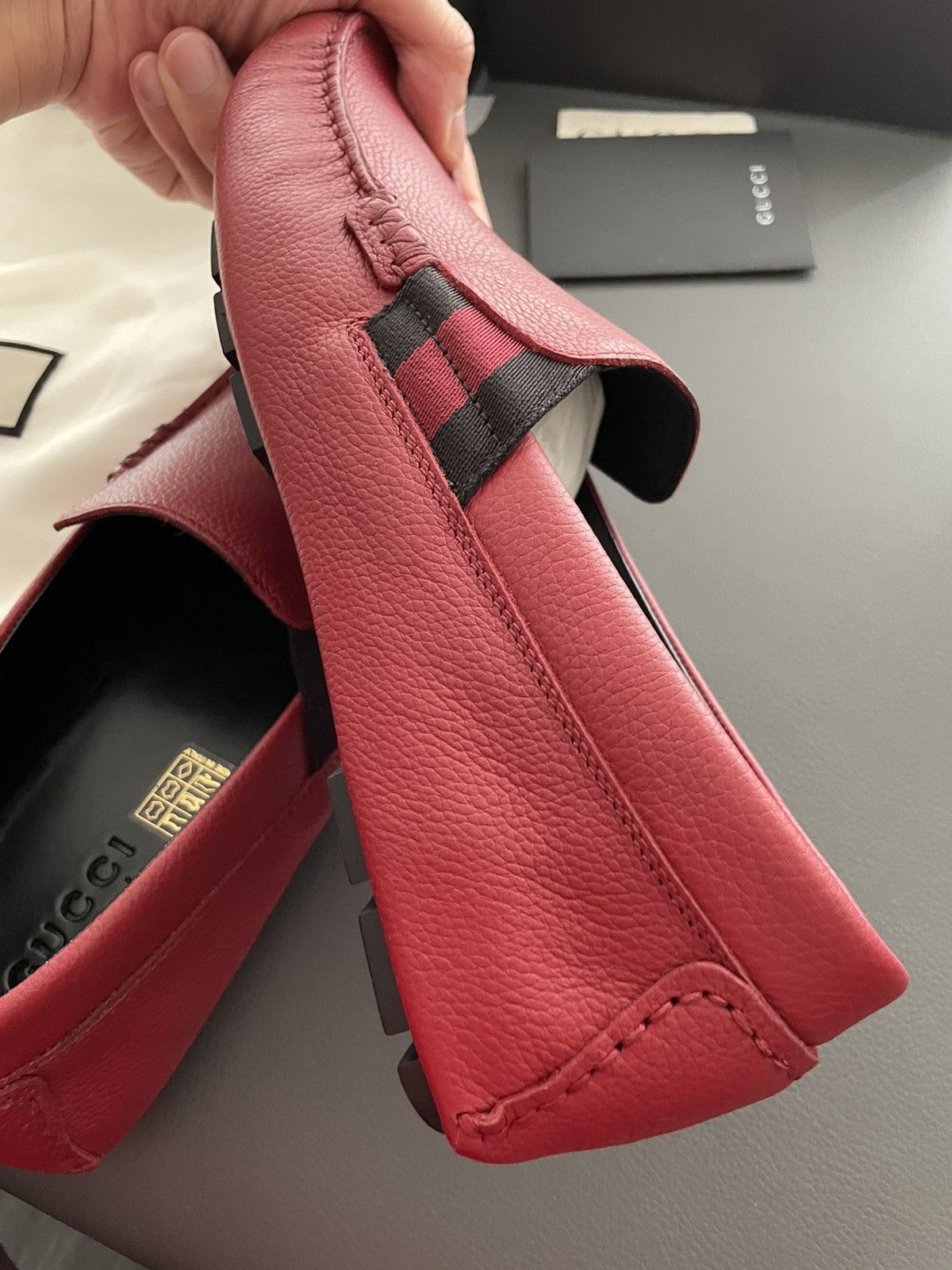 Gucci Gucci Leather Driver Loafer Super Runway Brand New Pair Size US 7.5 / EU 40-41 - 17 Thumbnail