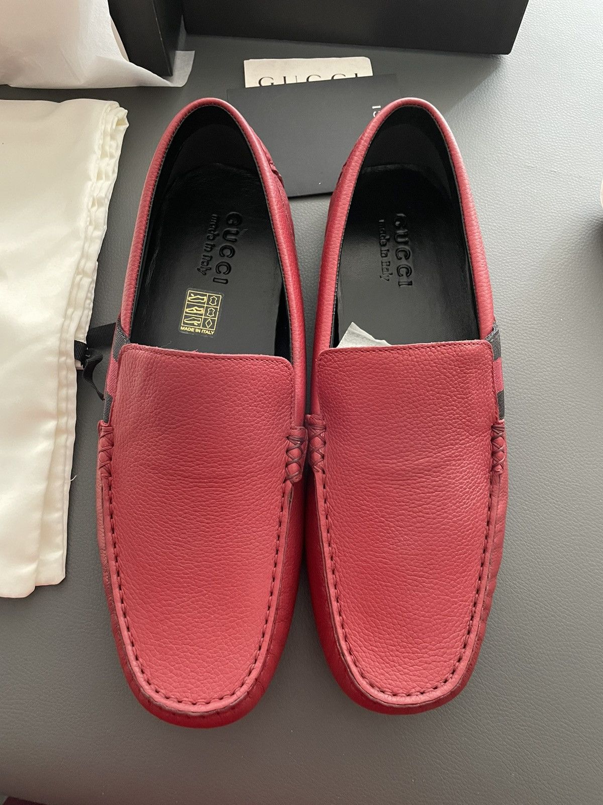 Gucci Gucci Leather Driver Loafer Super Runway Brand New Pair Size US 7.5 / EU 40-41 - 4 Thumbnail