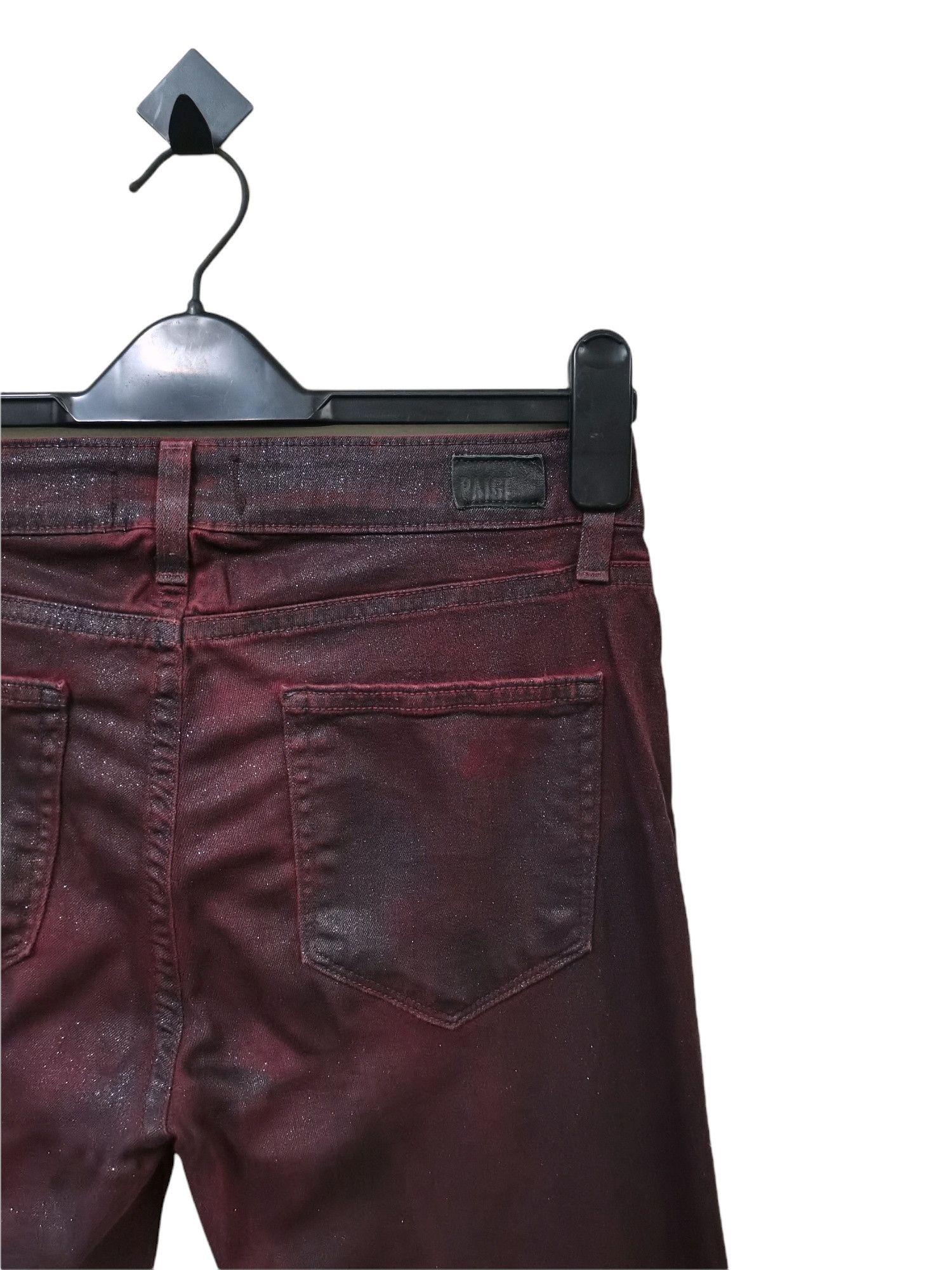 Paige 🔥🔥PAIGE 🇺🇸 Ultra Skinny Glitter Jeans Punk Rock Design Size US 28 / EU 44 - 5 Thumbnail
