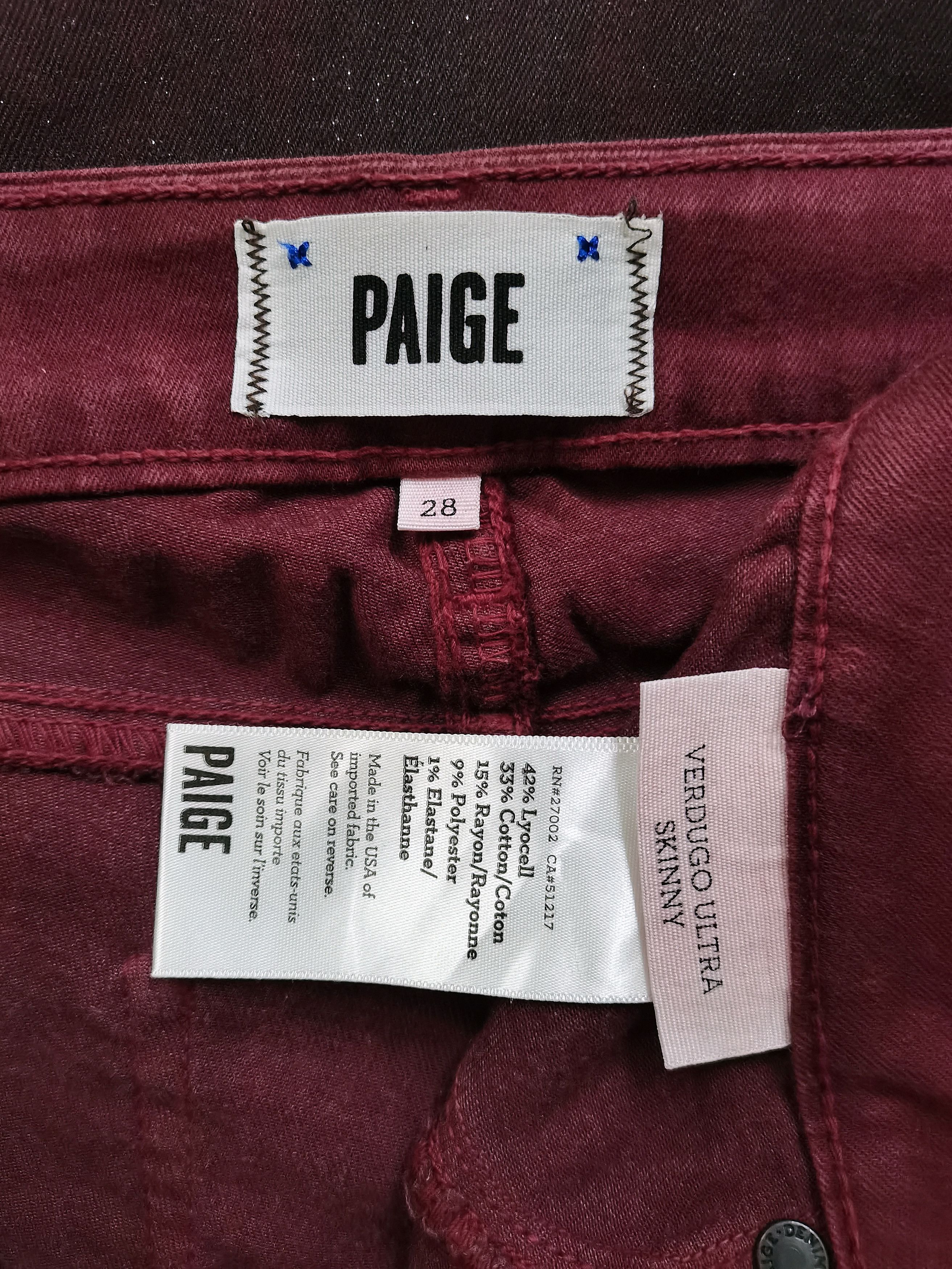 Paige 🔥🔥PAIGE 🇺🇸 Ultra Skinny Glitter Jeans Punk Rock Design Size US 28 / EU 44 - 18 Thumbnail