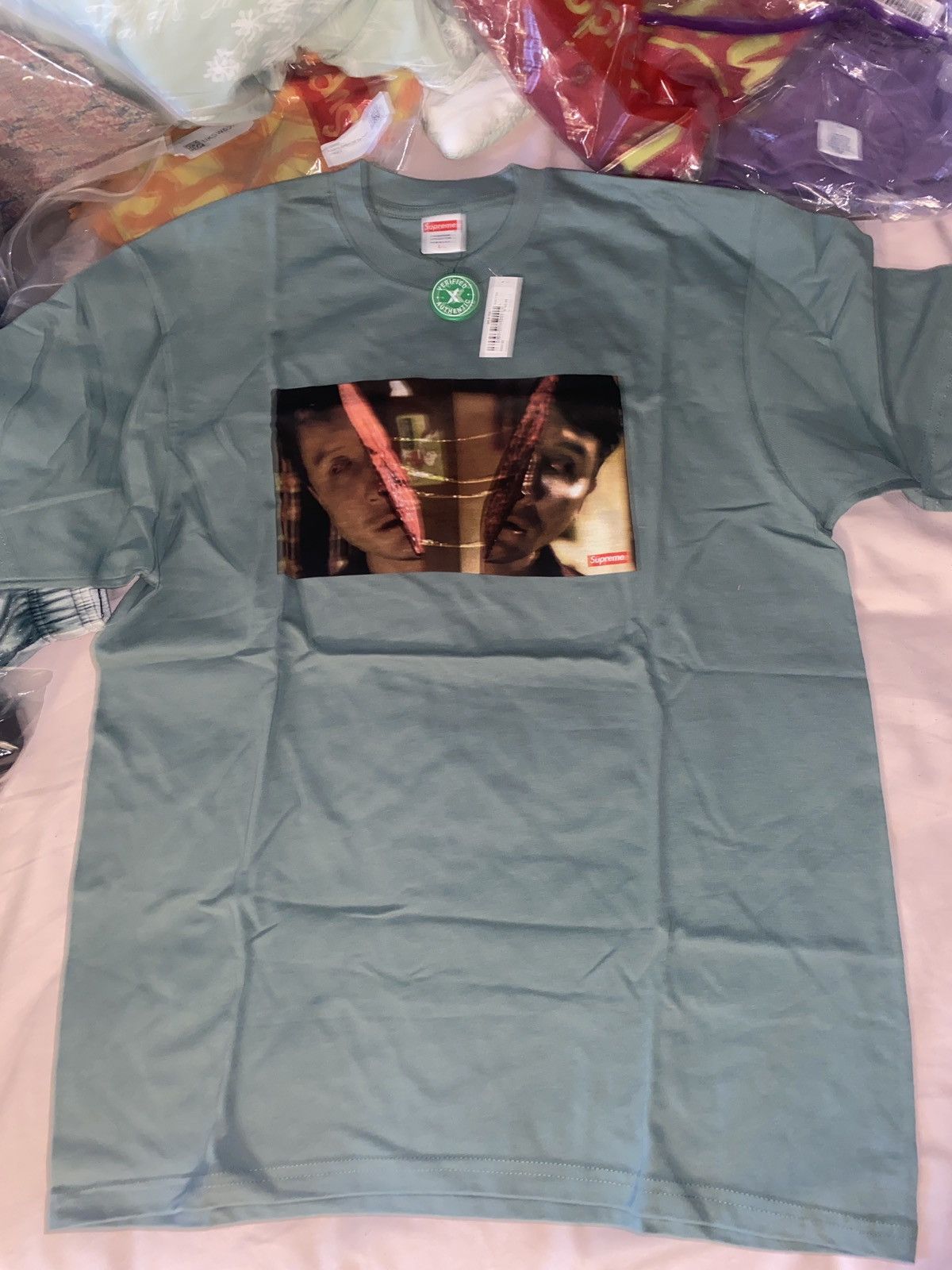 Supreme Supreme split tee dusty teal Size US L / EU 52-54 / 3 - 1 Thumbnail