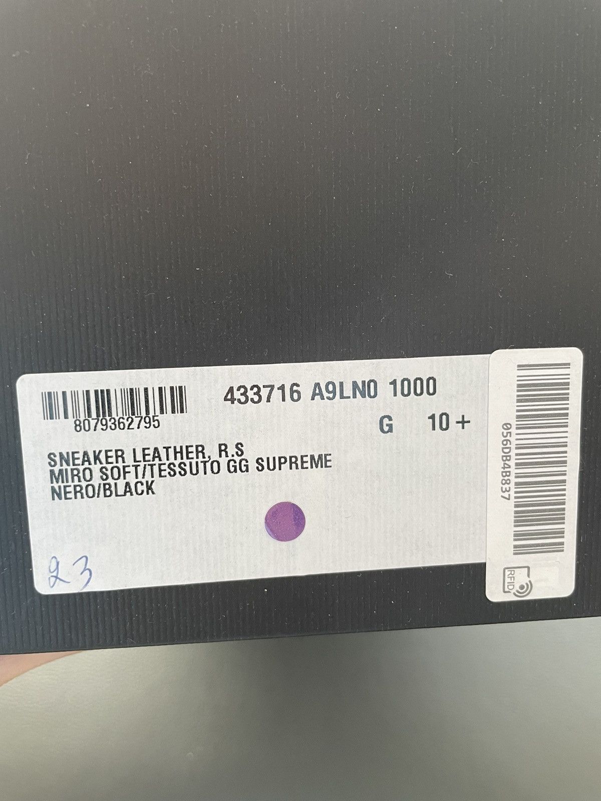 Gucci Rare Limited Edition Gucci Supreme Leather Low Top Sneakers Size US 11 / EU 44 - 14 Thumbnail