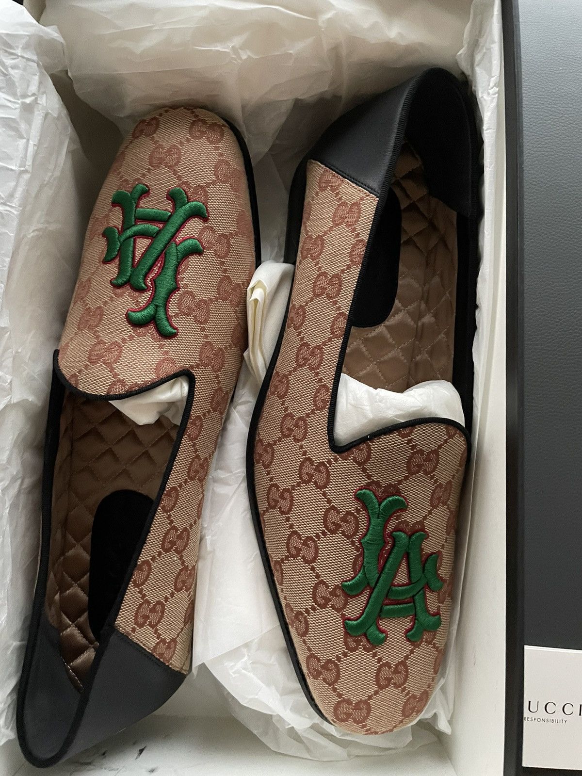 Gucci × MLB Gucci x LA Dodgers GG Logo Loafer Super Runway Limited Pair Size US 9 / EU 42 - 8 Thumbnail