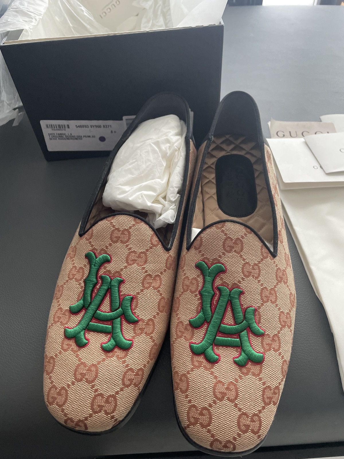 Gucci × MLB Gucci x LA Dodgers GG Logo Loafer Super Runway Limited Pair Size US 9 / EU 42 - 12 Thumbnail
