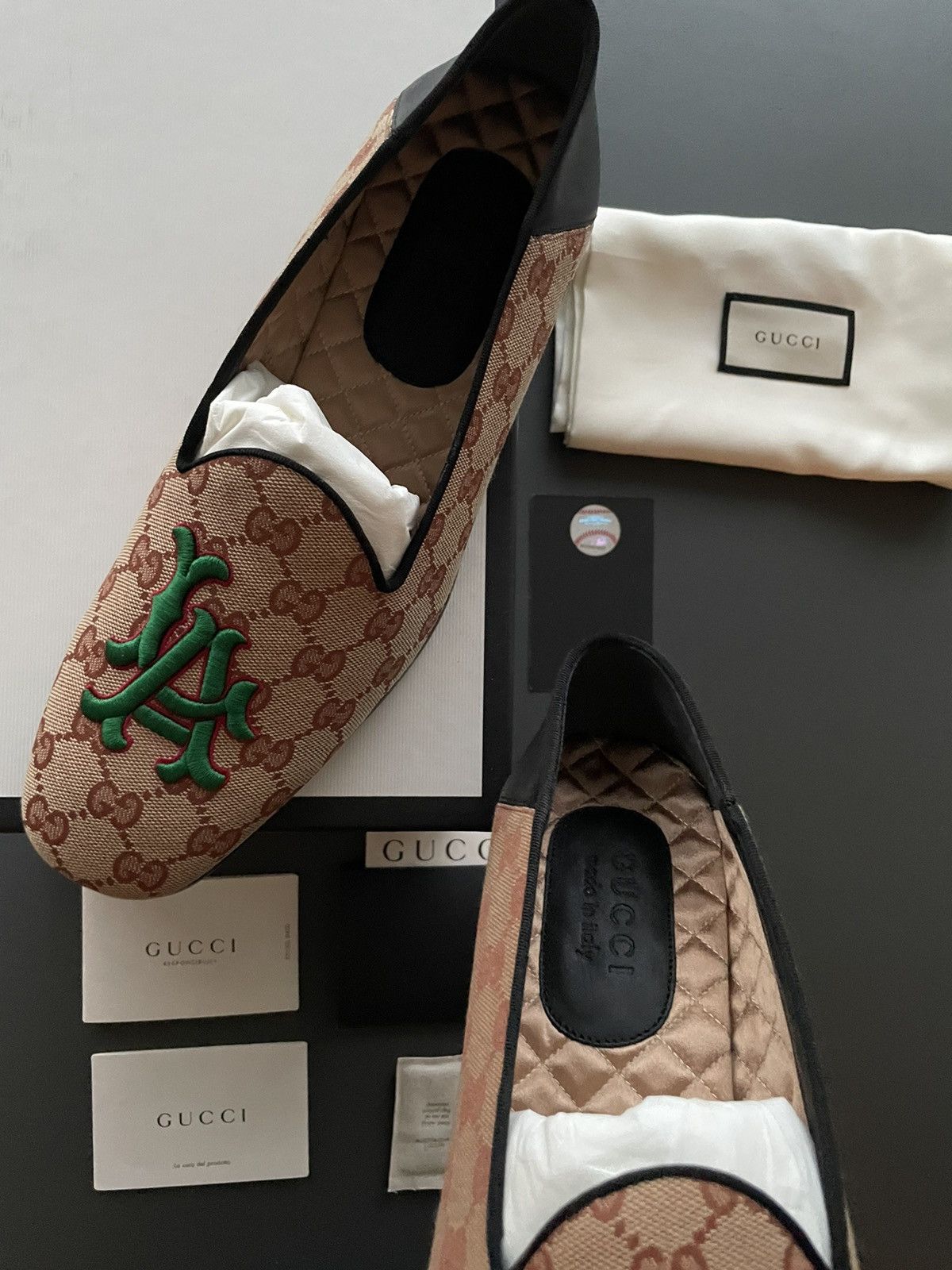 Gucci × MLB Gucci x LA Dodgers GG Logo Loafer Super Runway Limited Pair Size US 9 / EU 42 - 13 Thumbnail