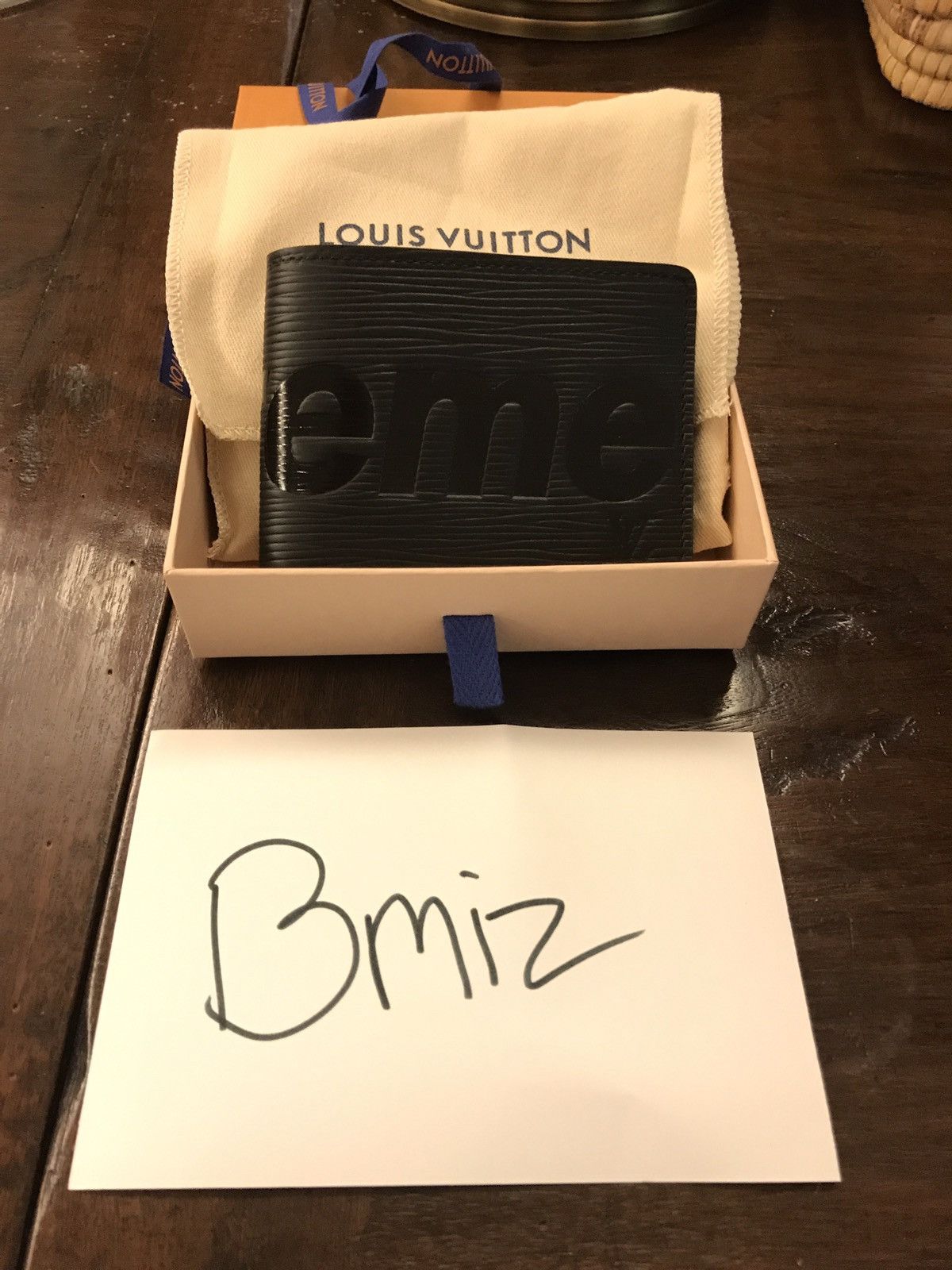 Louis vuitton x supreme slender 2024 wallet epi