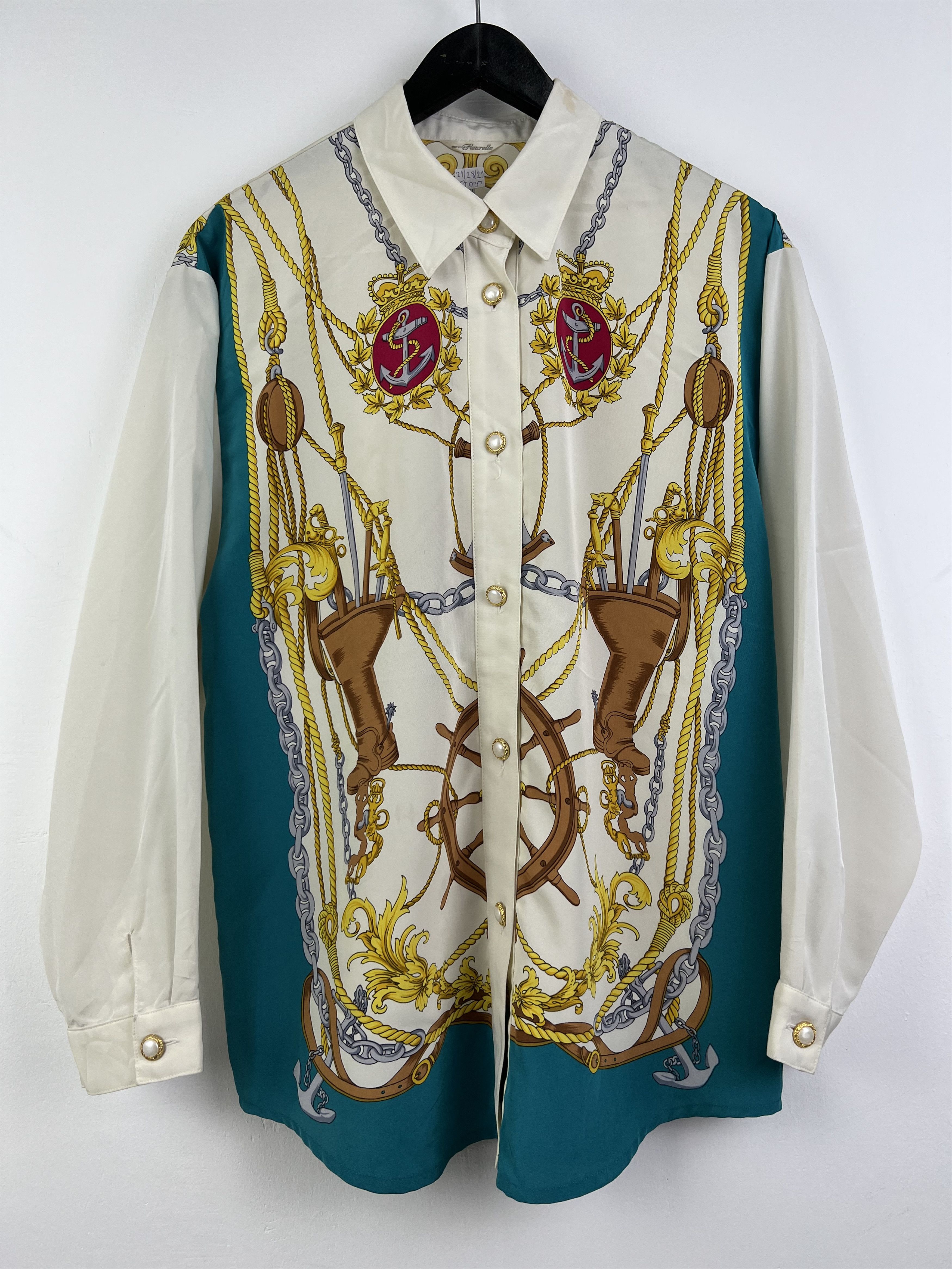 Japanese Brand Vintage Fleurella baroque shirt GTMPT030 Size M / US 6-8 / IT 42-44 - 1 Thumbnail