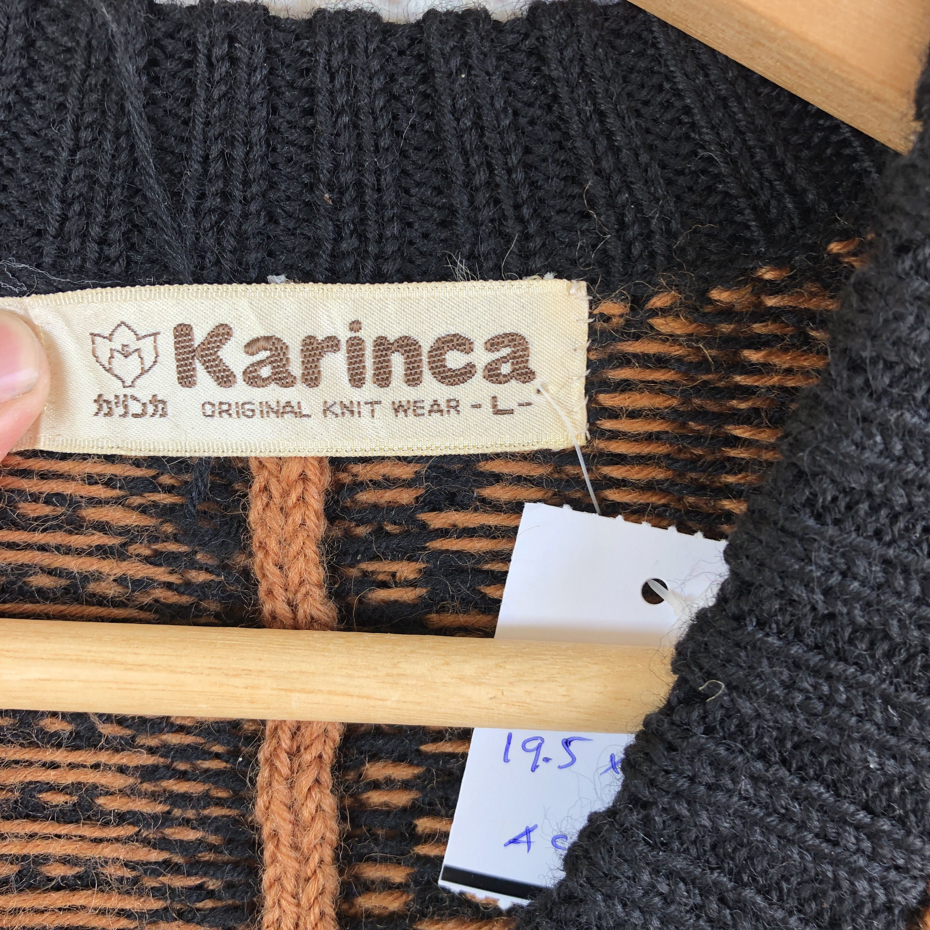 Homespun Knitwear × Vintage Karinca Japanese Cape Knitted Sweater Bohemian Aztec Size US M / EU 48-50 / 2 - 4 Thumbnail