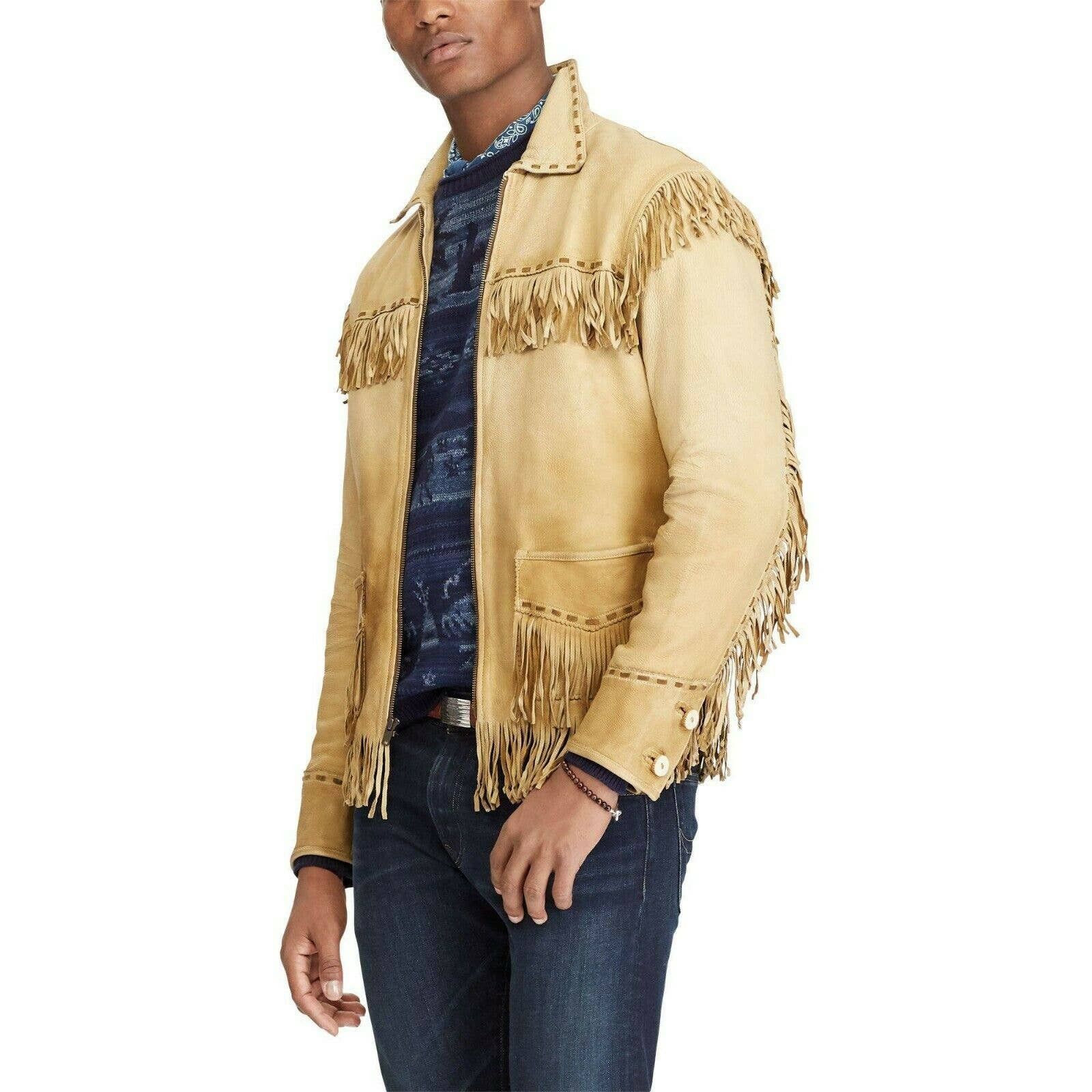 Polo Ralph Lauren Ralph Lauren Vintage Polo Ralph Lauren Fringe Deerskin Leather Western Jacket Grailed