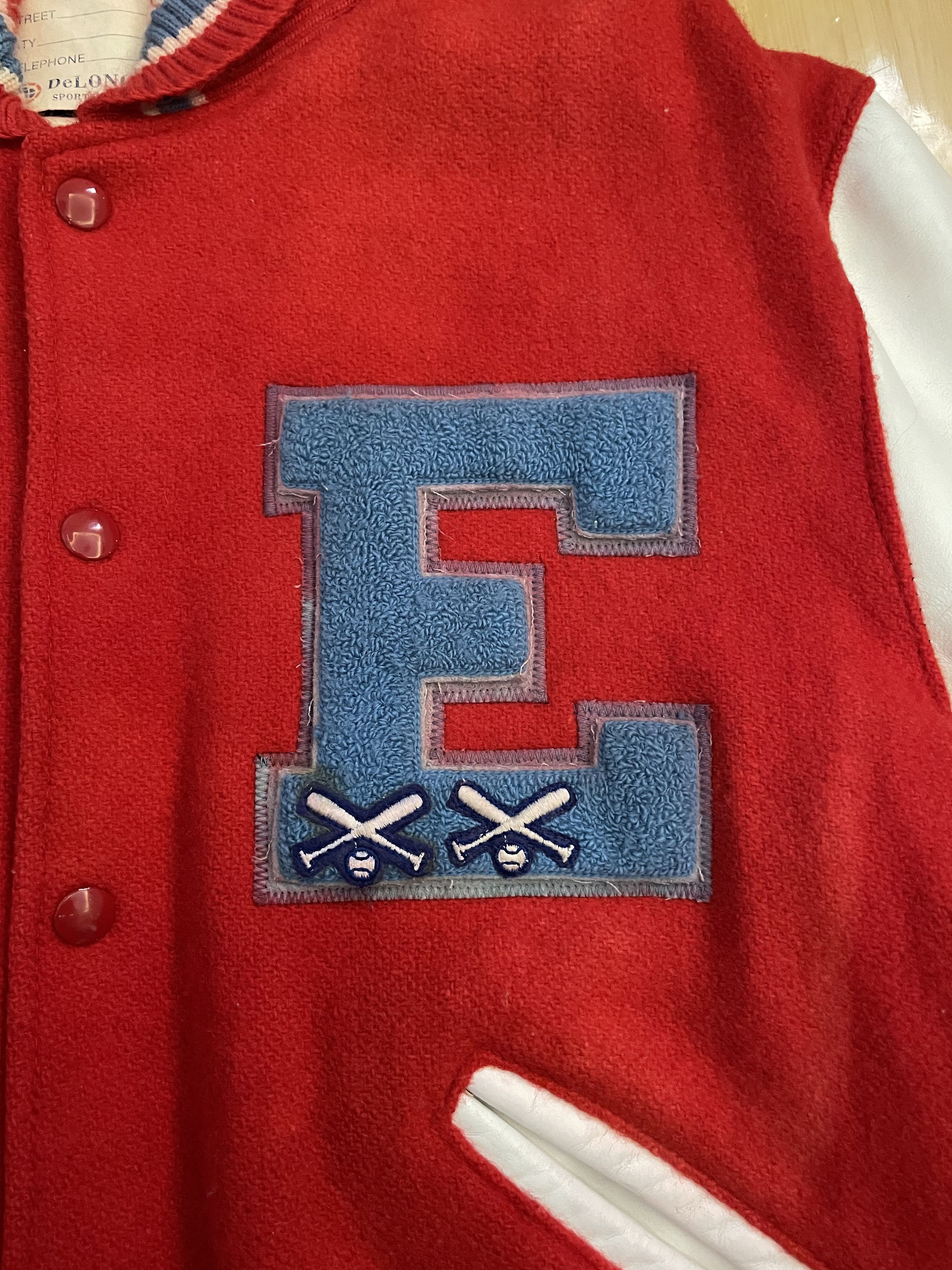 Delong × Vintage Vintage Delong “Johnson Varsity 2011” jacket Size US S / EU 44-46 / 1 - 4 Thumbnail