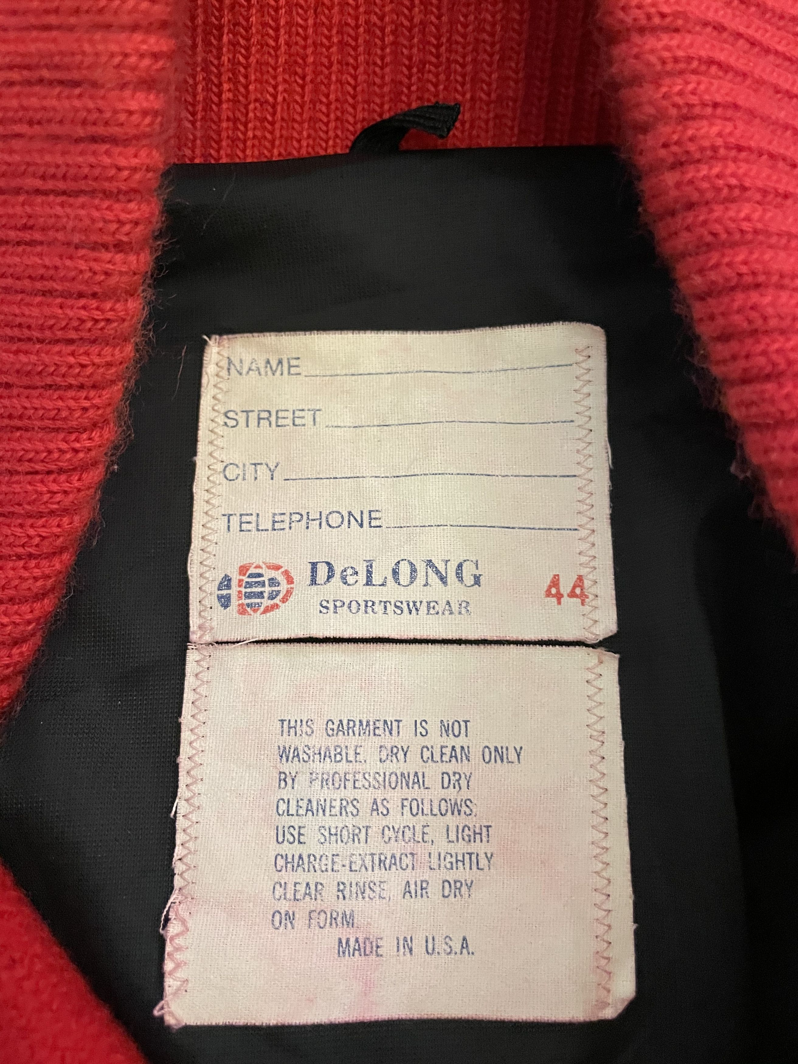 Delong × Vintage Vintage Delong “Johnson Varsity 2011” jacket Size US S / EU 44-46 / 1 - 5 Thumbnail