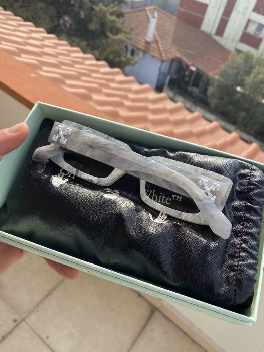 Off-White Off-White Arthur Sunglasses Grey Marble