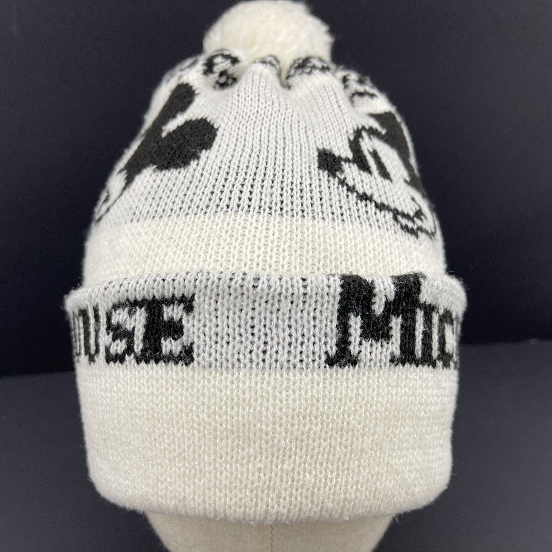 Disney × Mickey Mouse × Vintage Vintage Mickey Mouse Beanie Hats-BH4086 Size ONE SIZE - 7 Thumbnail