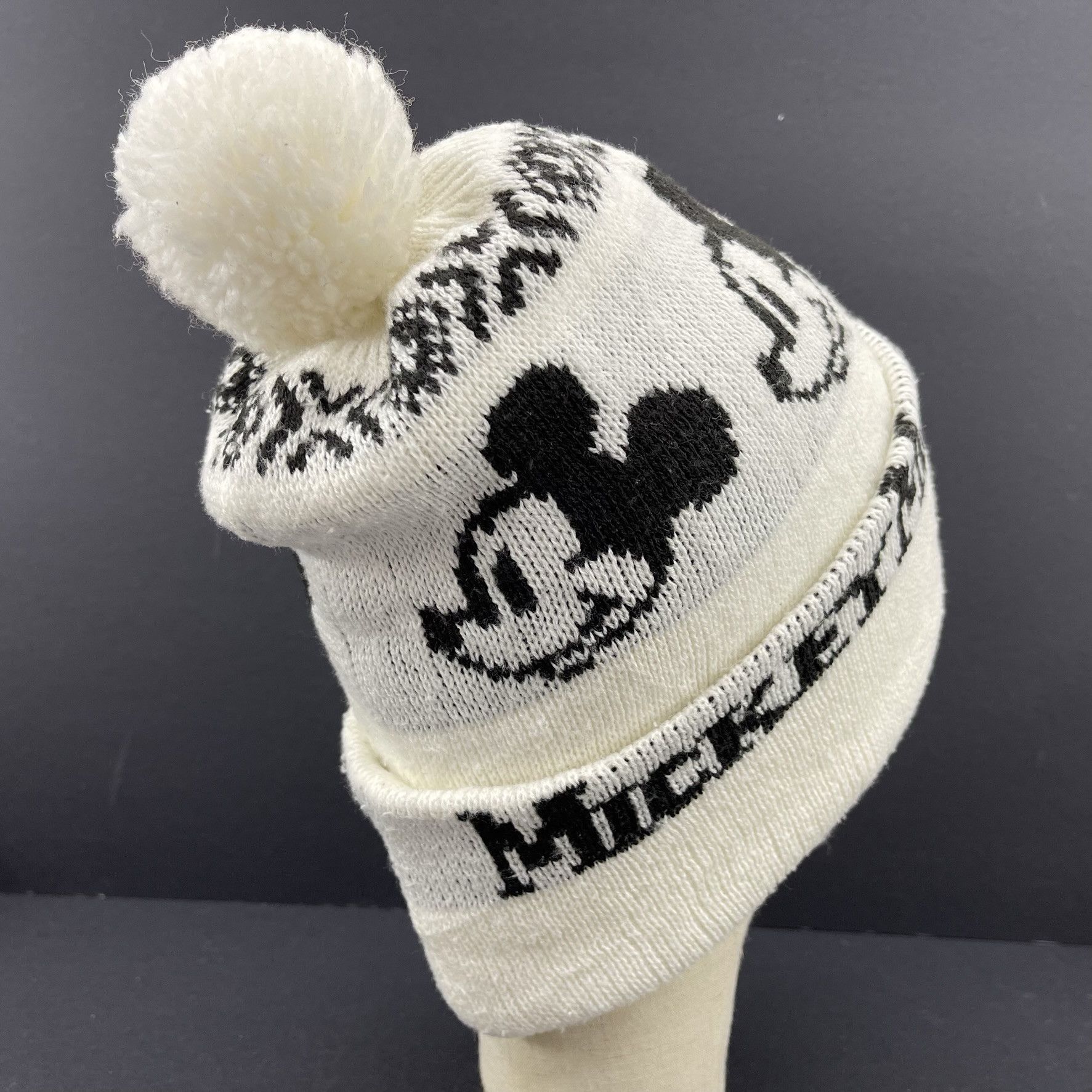 Disney × Mickey Mouse × Vintage Vintage Mickey Mouse Beanie Hats-BH4086 Size ONE SIZE - 5 Thumbnail