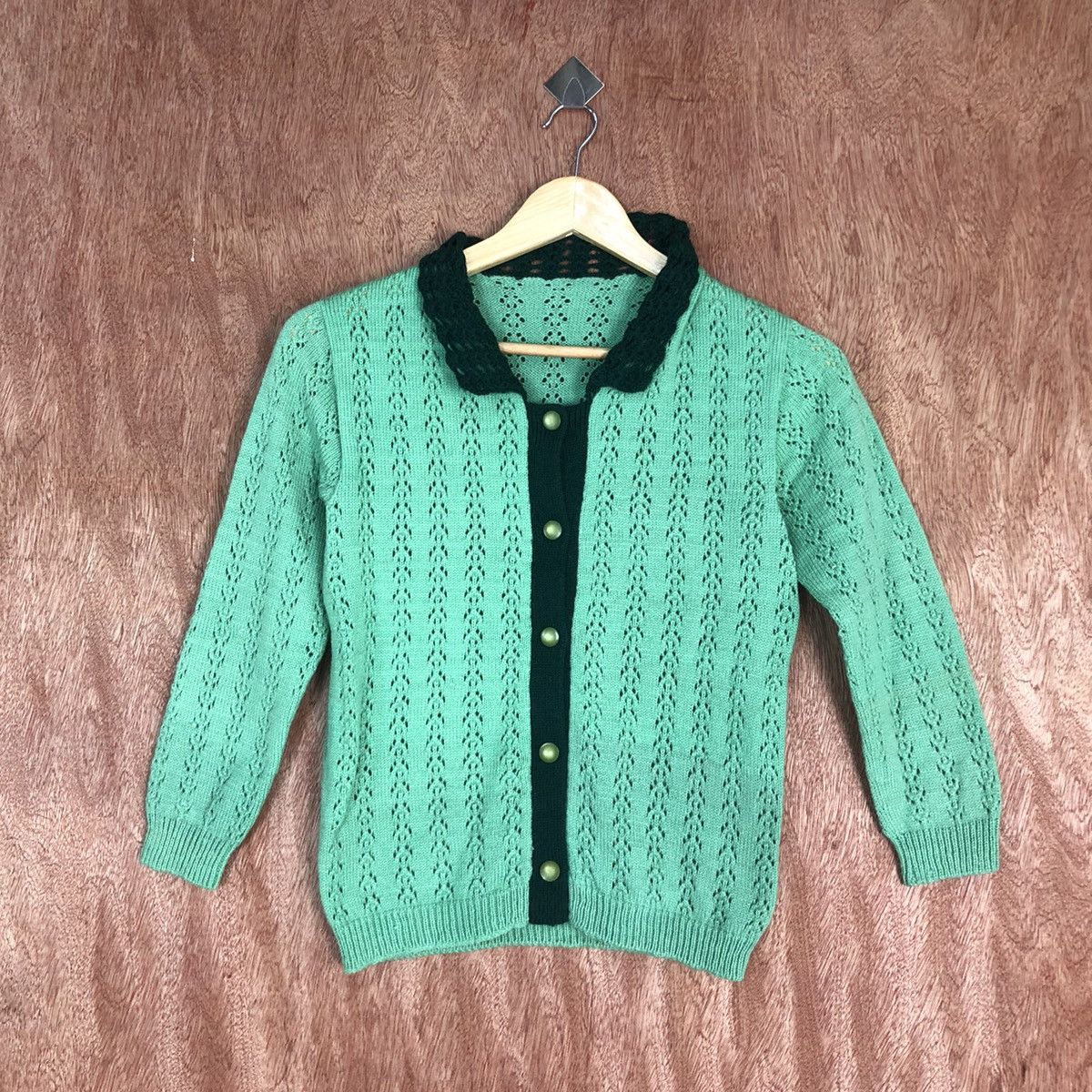DLL Japan Green vintage Knitwear #c598