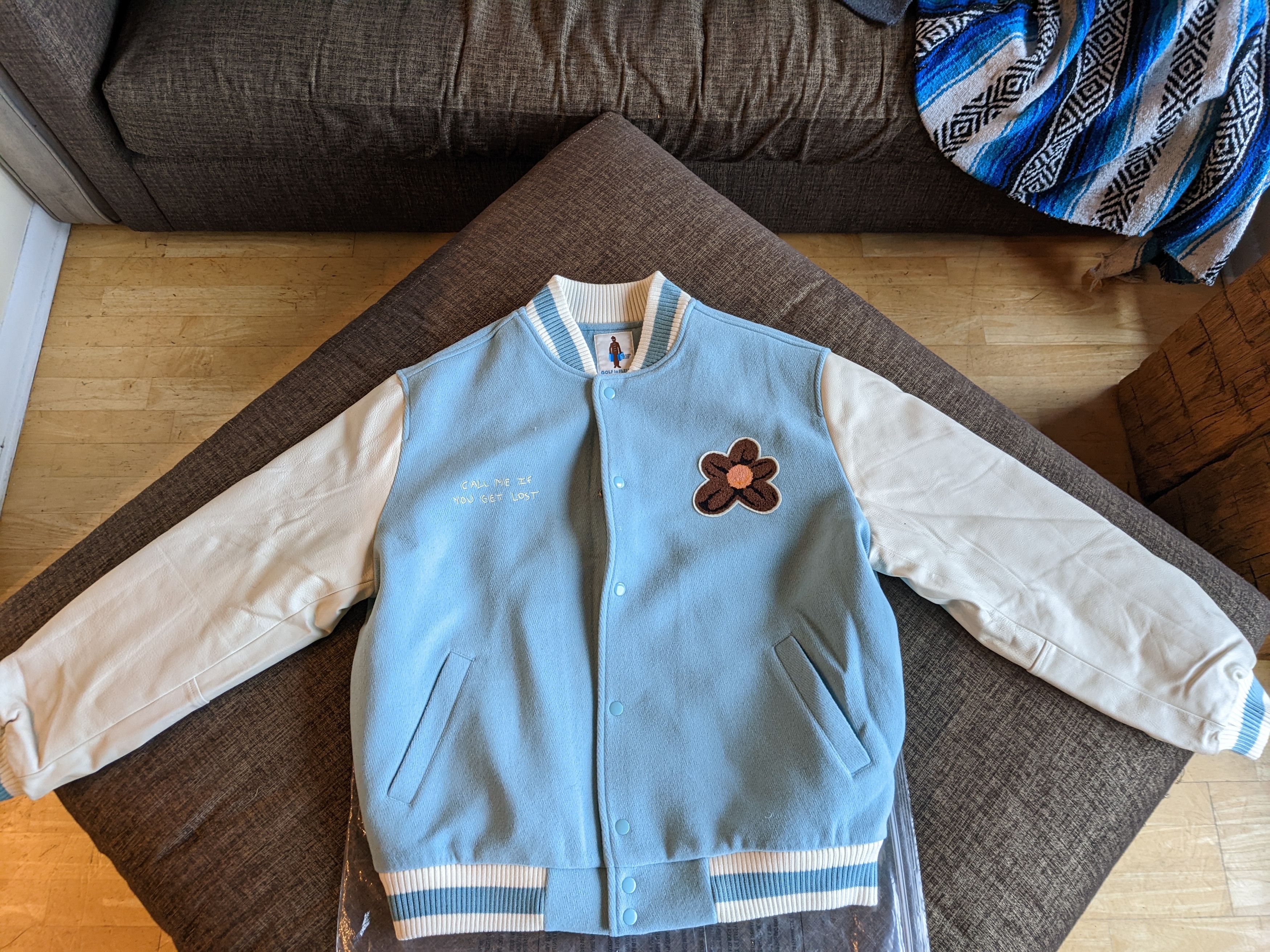 Golf le fleur cheap varsity jacket blue