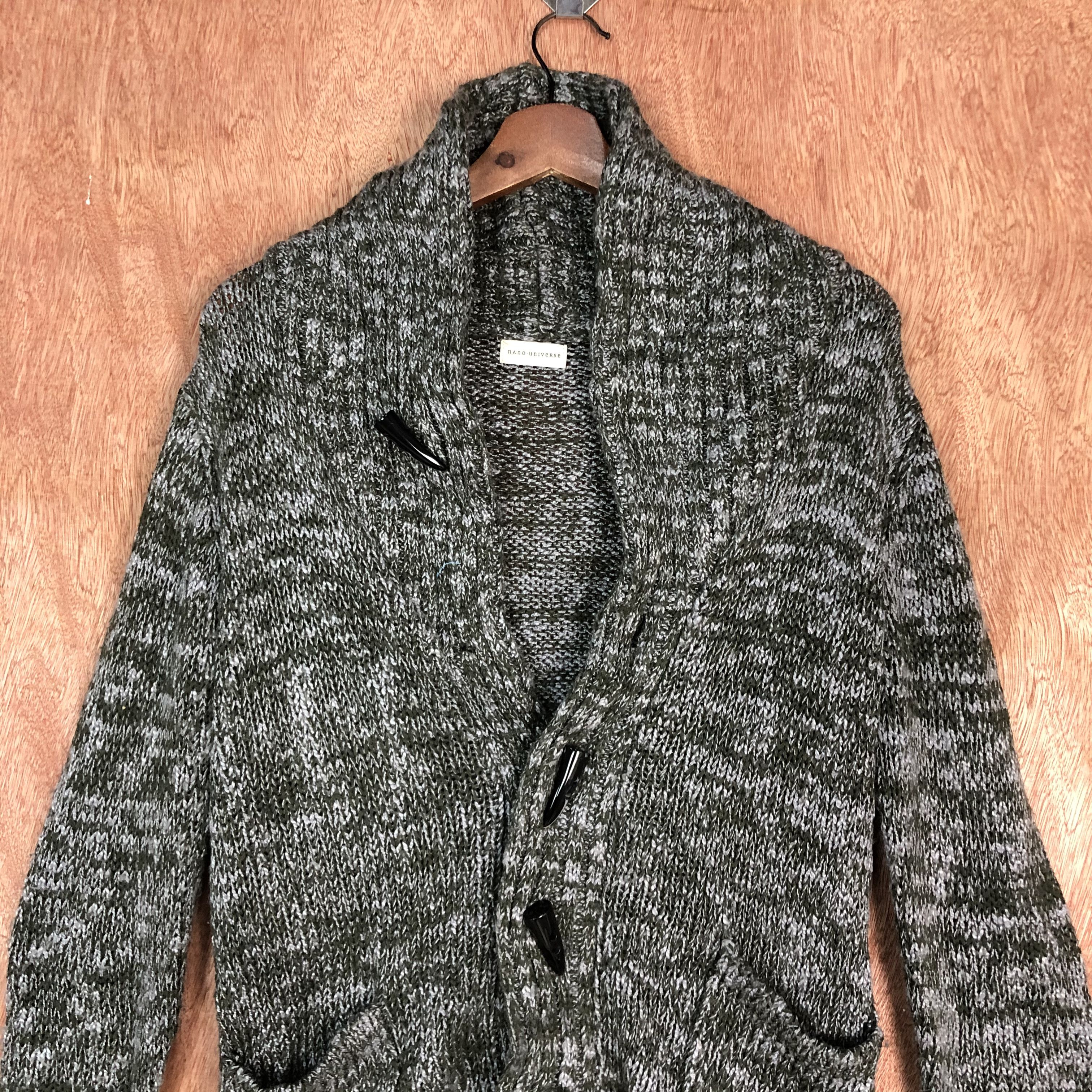 Japanese Brand DLL Nano Universe Grey Cardigan knitwear japan #c542 Size S / US 4 / IT 40 - 9 Thumbnail