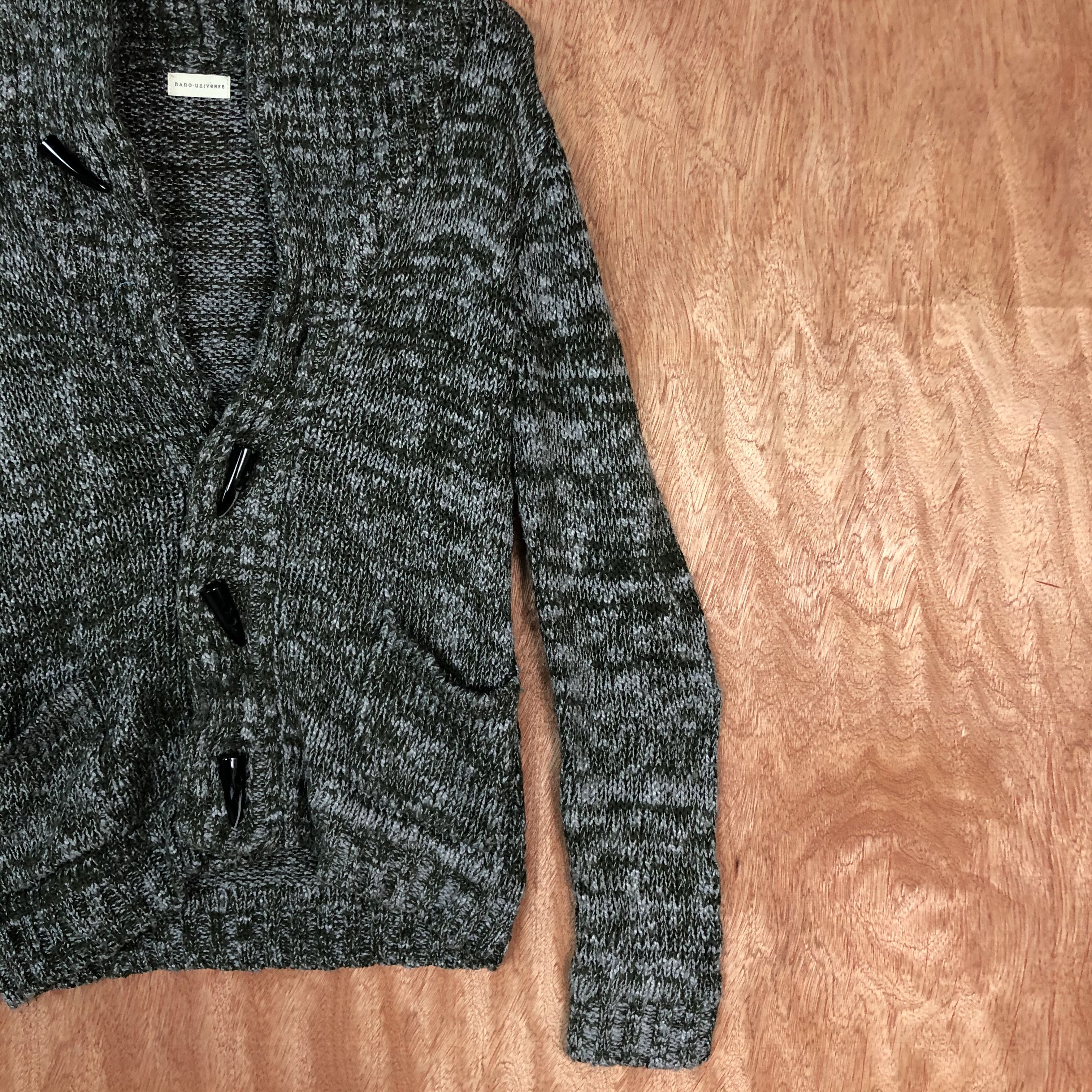 Japanese Brand DLL Nano Universe Grey Cardigan knitwear japan #c542 Size S / US 4 / IT 40 - 5 Thumbnail