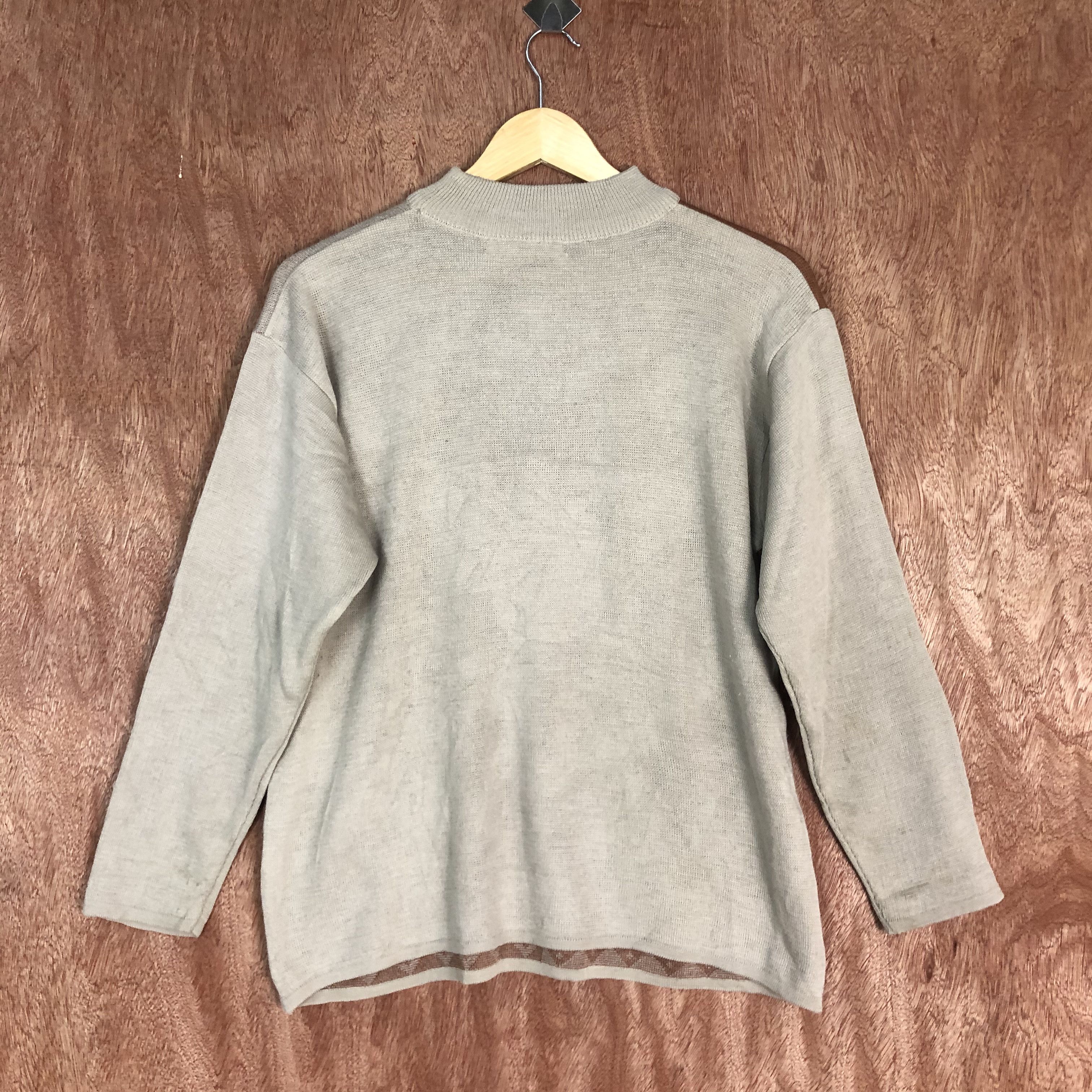 Japanese Brand DLL Vintage Monulinne Brown Knitwear art #c536 Size US M / EU 48-50 / 2 - 10 Thumbnail
