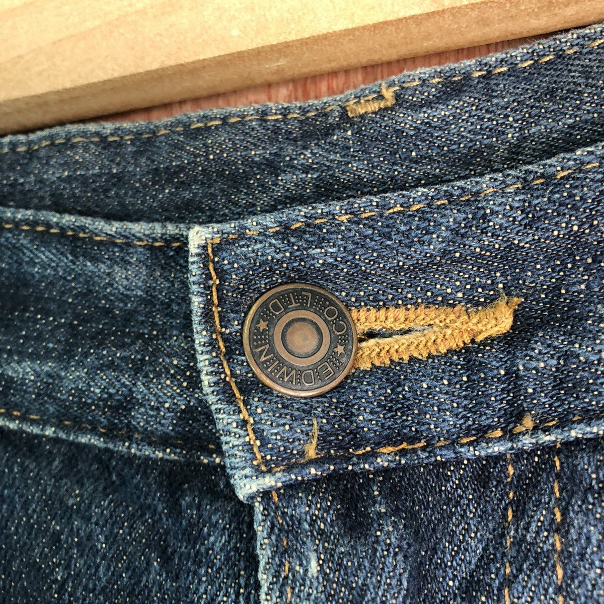 Edwin DLL Edwin Vintage Blue Denim Jeans Pants #c173 Size US 34 / EU 50 - 4 Thumbnail