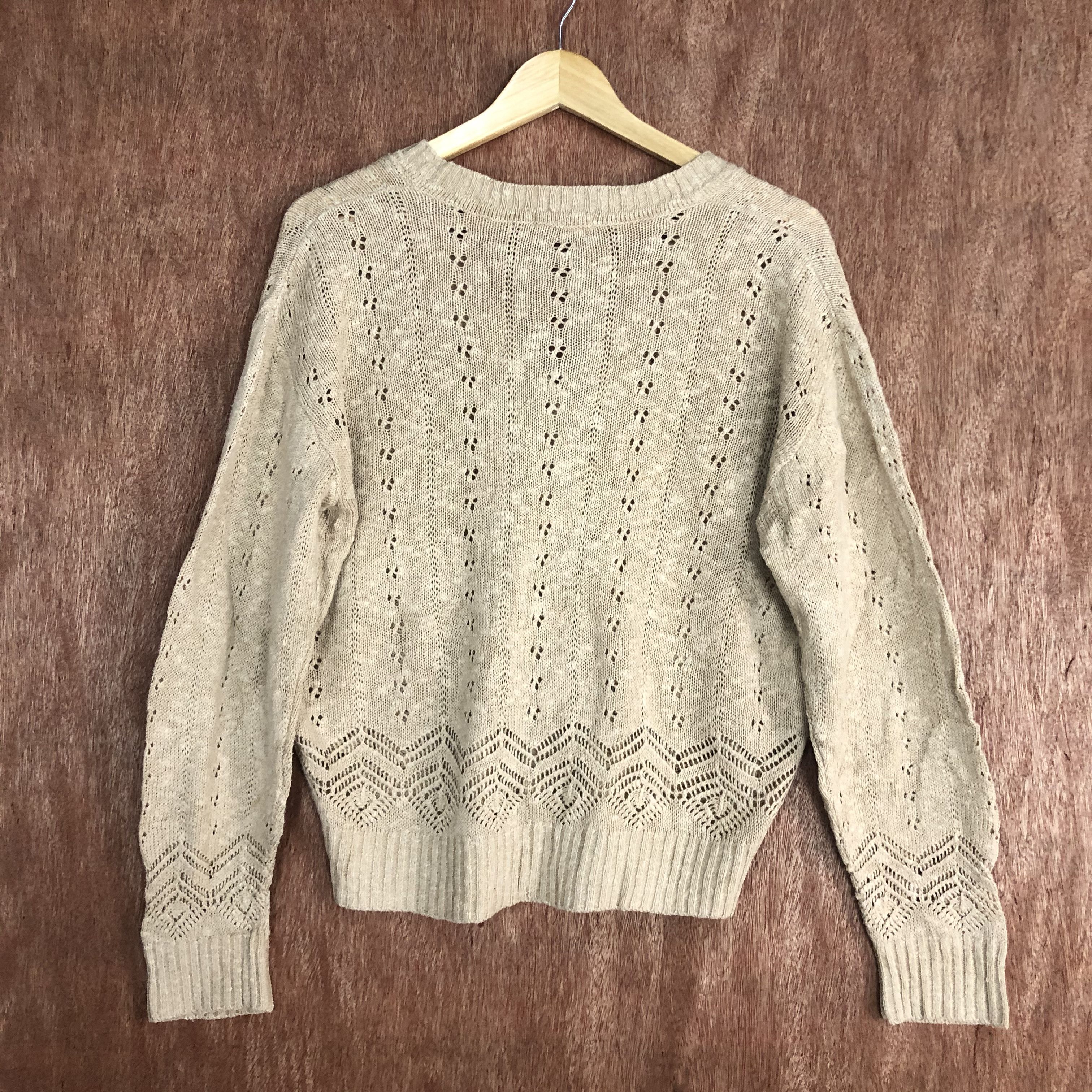 Homespun Knitwear × Japanese Brand DLL Pinion Brown Shag Shaggy Knitwear #c520 Size US M / EU 48-50 / 2 - 10 Thumbnail